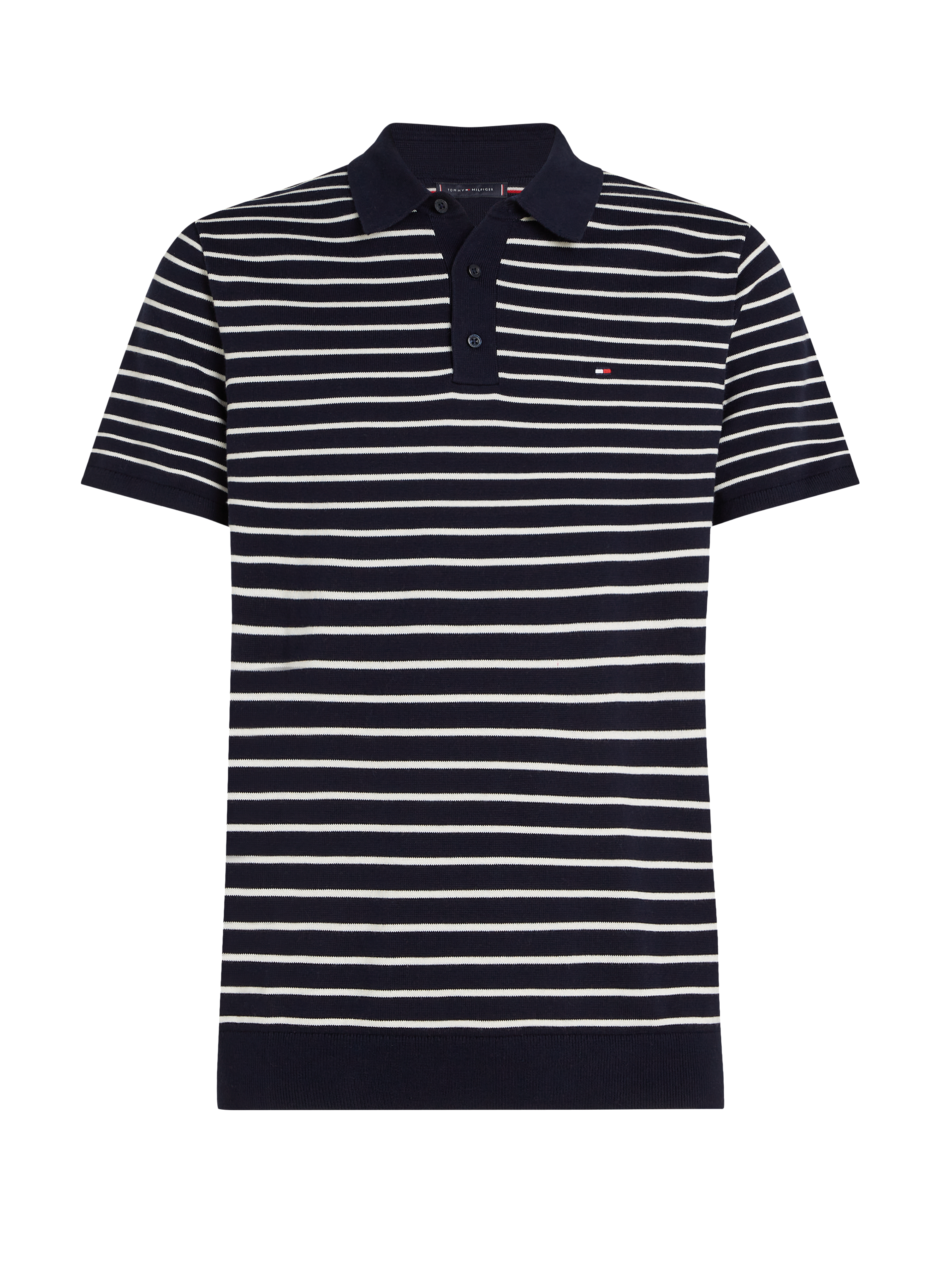 Striped cotton polo shirt TOMMY HILFIGER Blue
