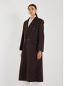 Manteau long en laine et cachemire | Marron by VICTORIA BECKHAM VICTORIA BECKHAM Manteau long en laine et cachemire | Marron
