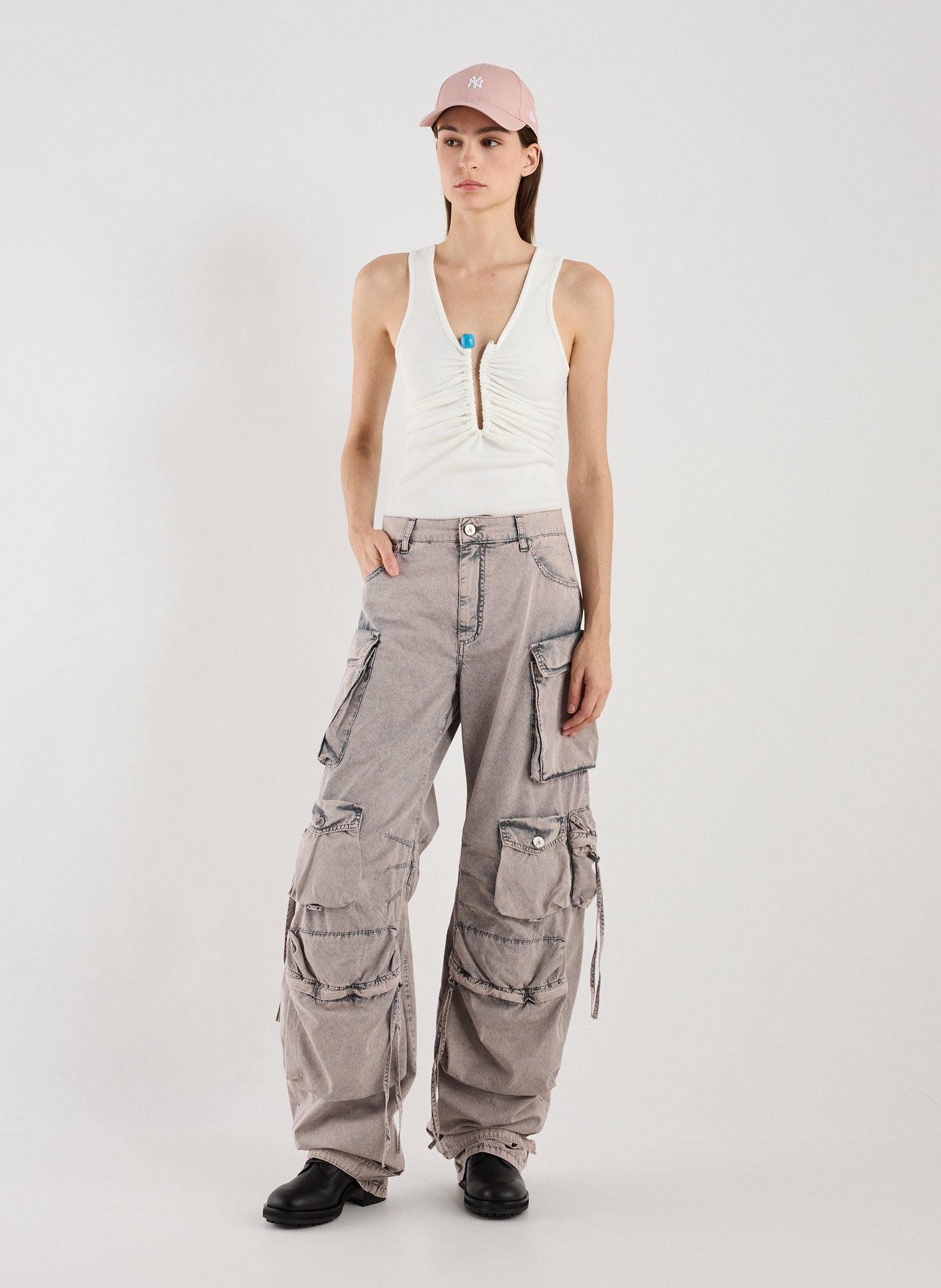 Top ajusté CHRISTOPHER ESBER Blanc