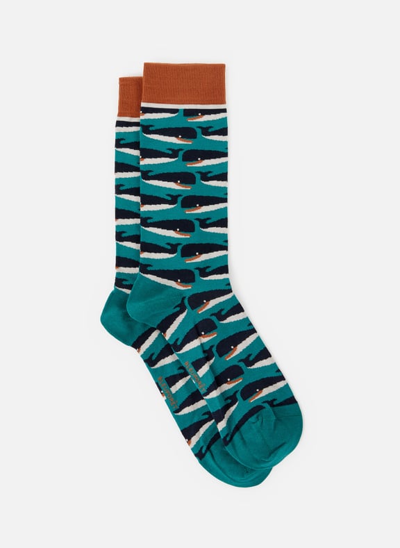 Chaussettes mi-hautes à motifs Vert by BLEUFORÊT BLEUFORÊT Chaussettes mi-hautes à motifs Vert