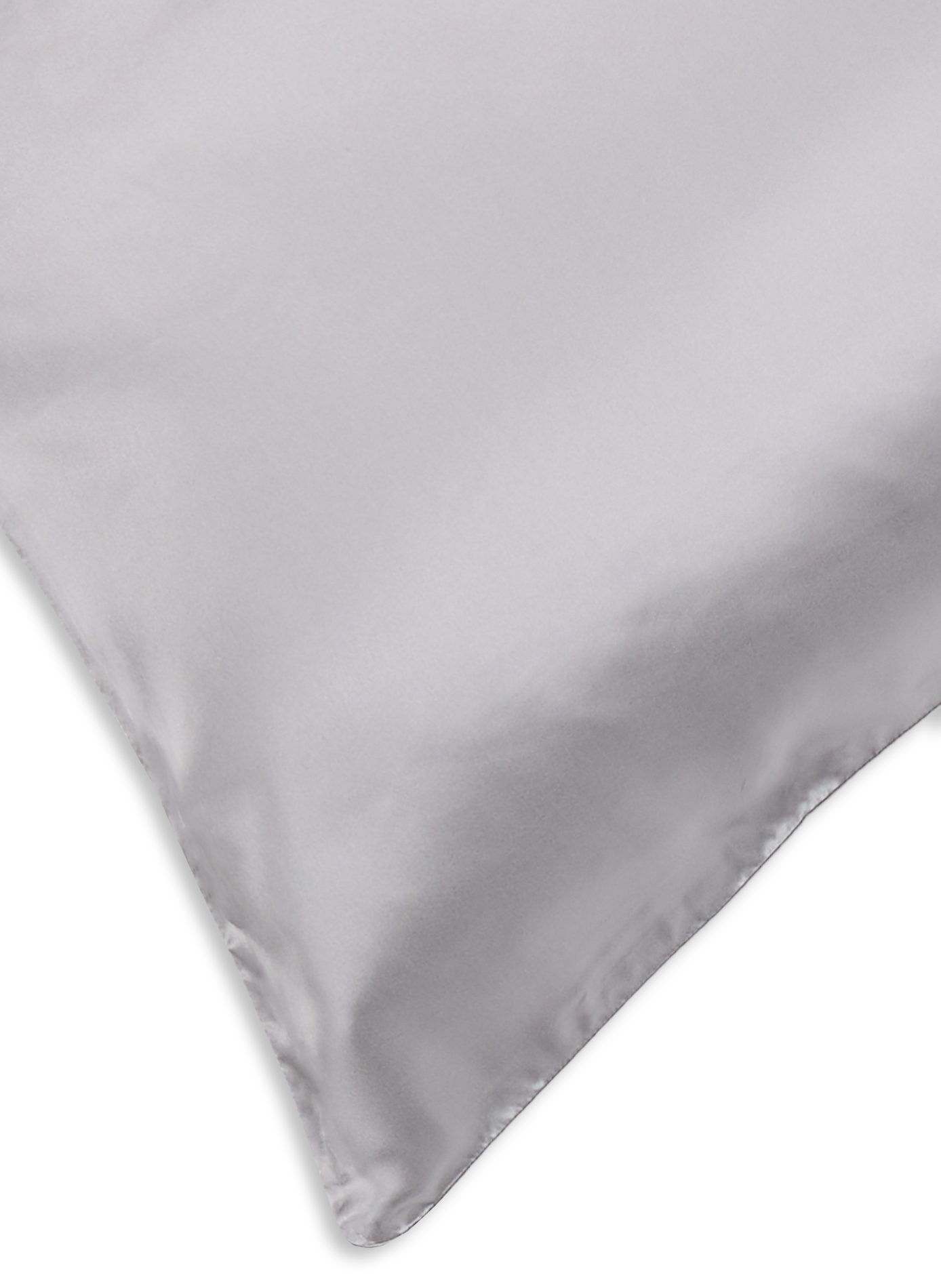 Taie d'oreiller en soie de mûrier AU PRINTEMPS PARIS Gris