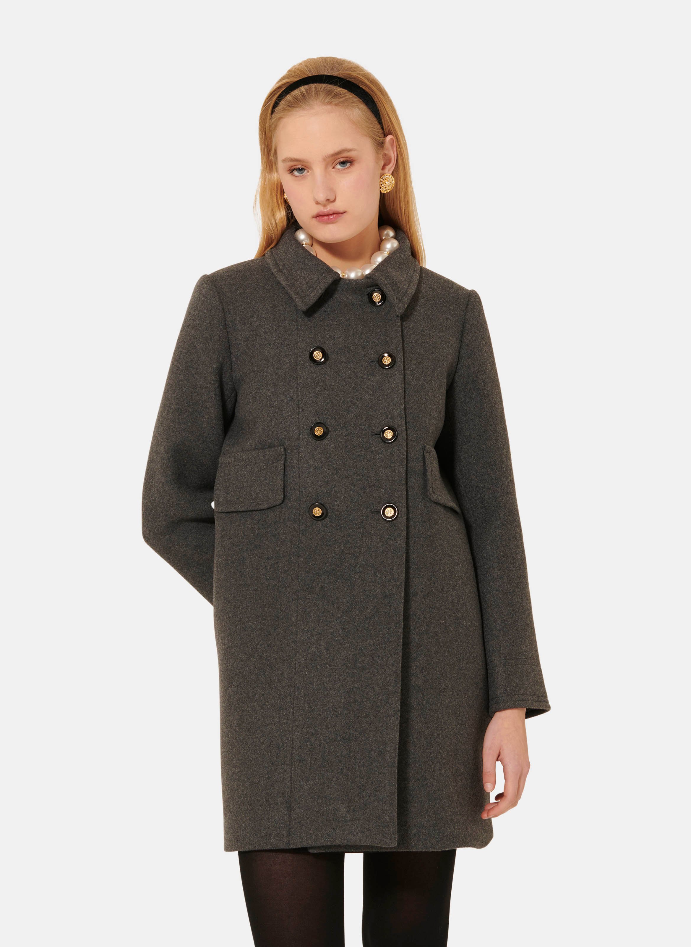 Manteau marceau TARA JARMON Gris