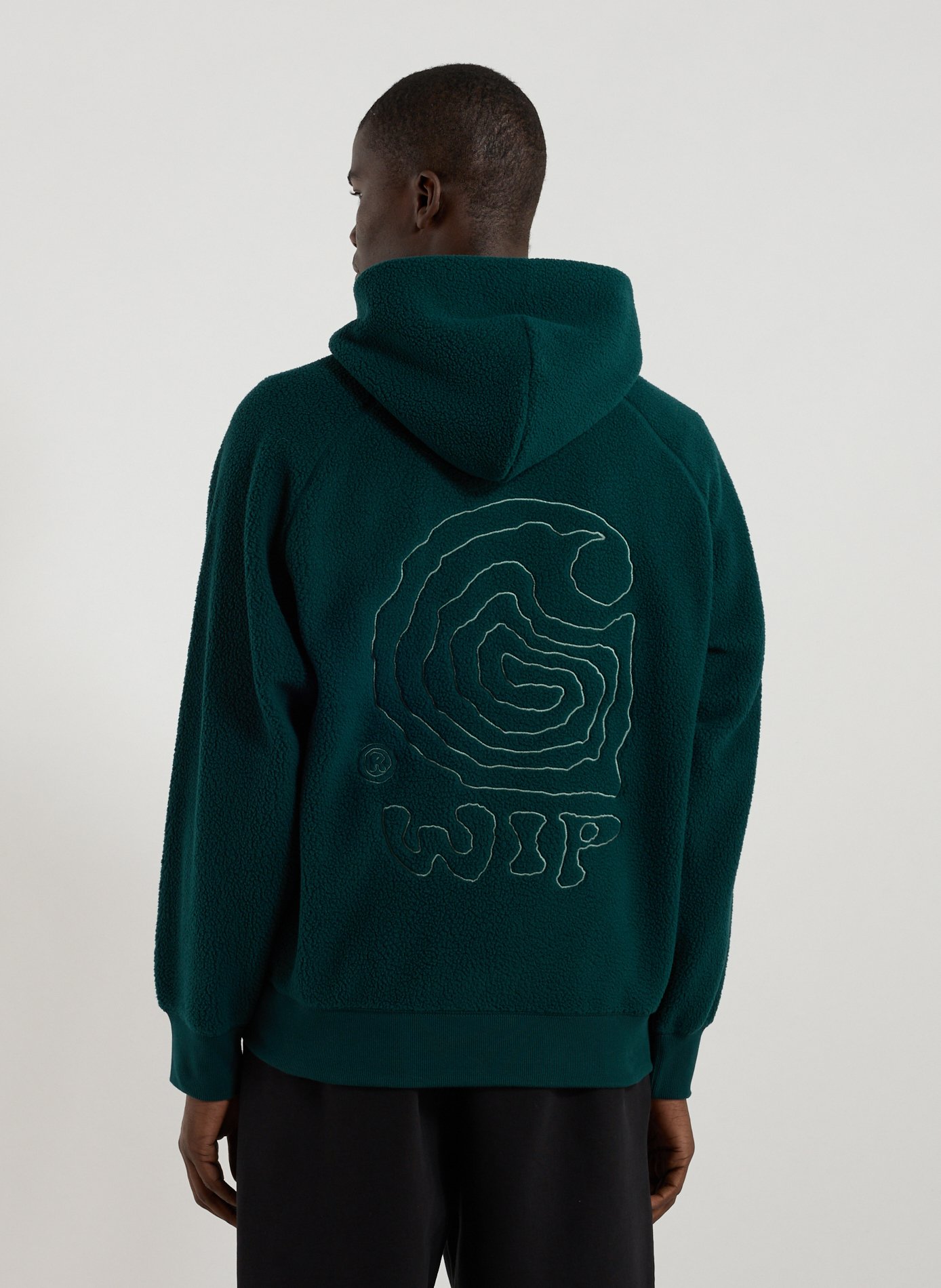 Oversized fleece hoodie CARHARTT WIP Green