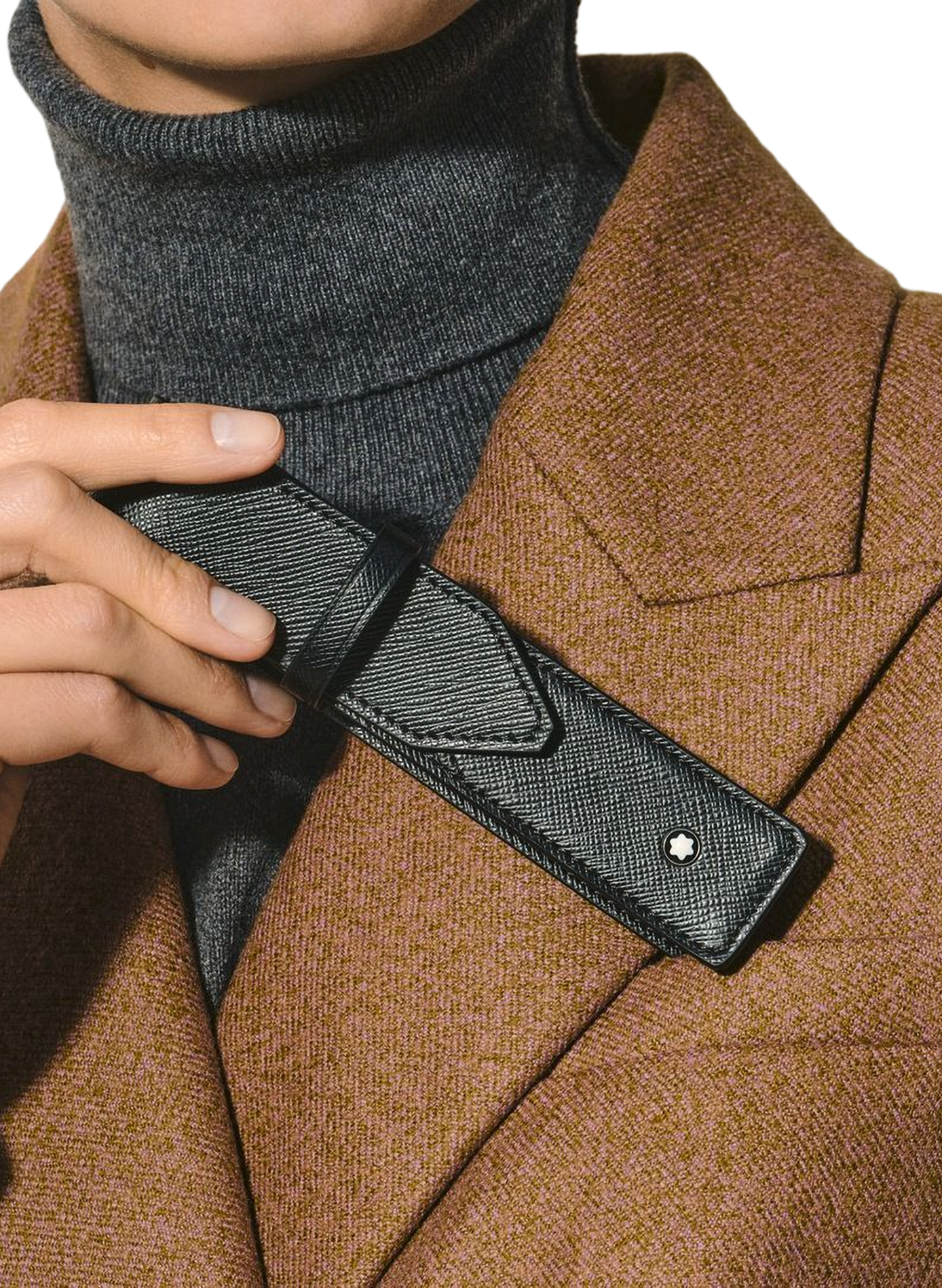 Etui à stylo en cuir MONTBLANC Noir