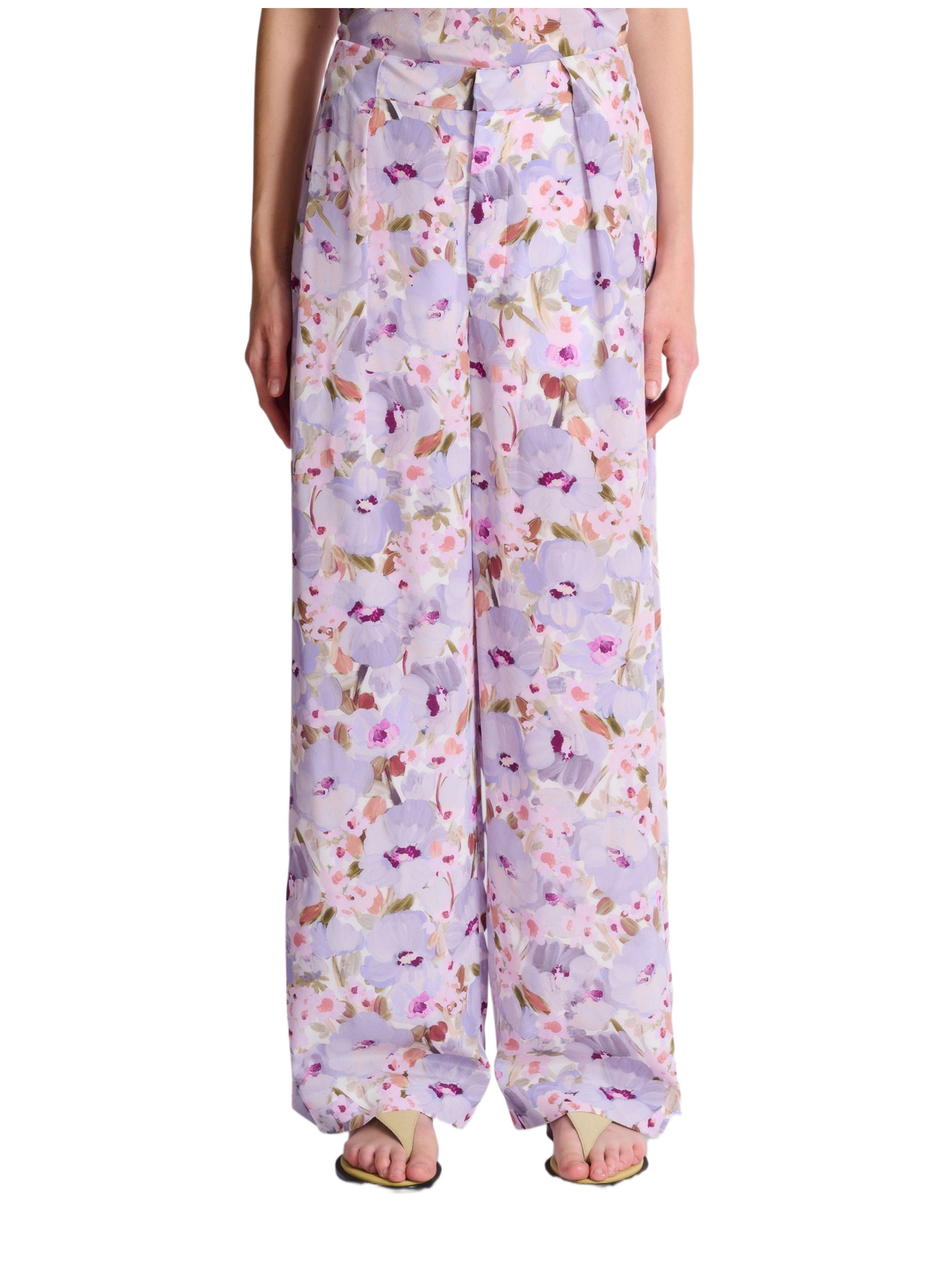 Pantalon à imprimé poppi flower BALMAIN Multicolore