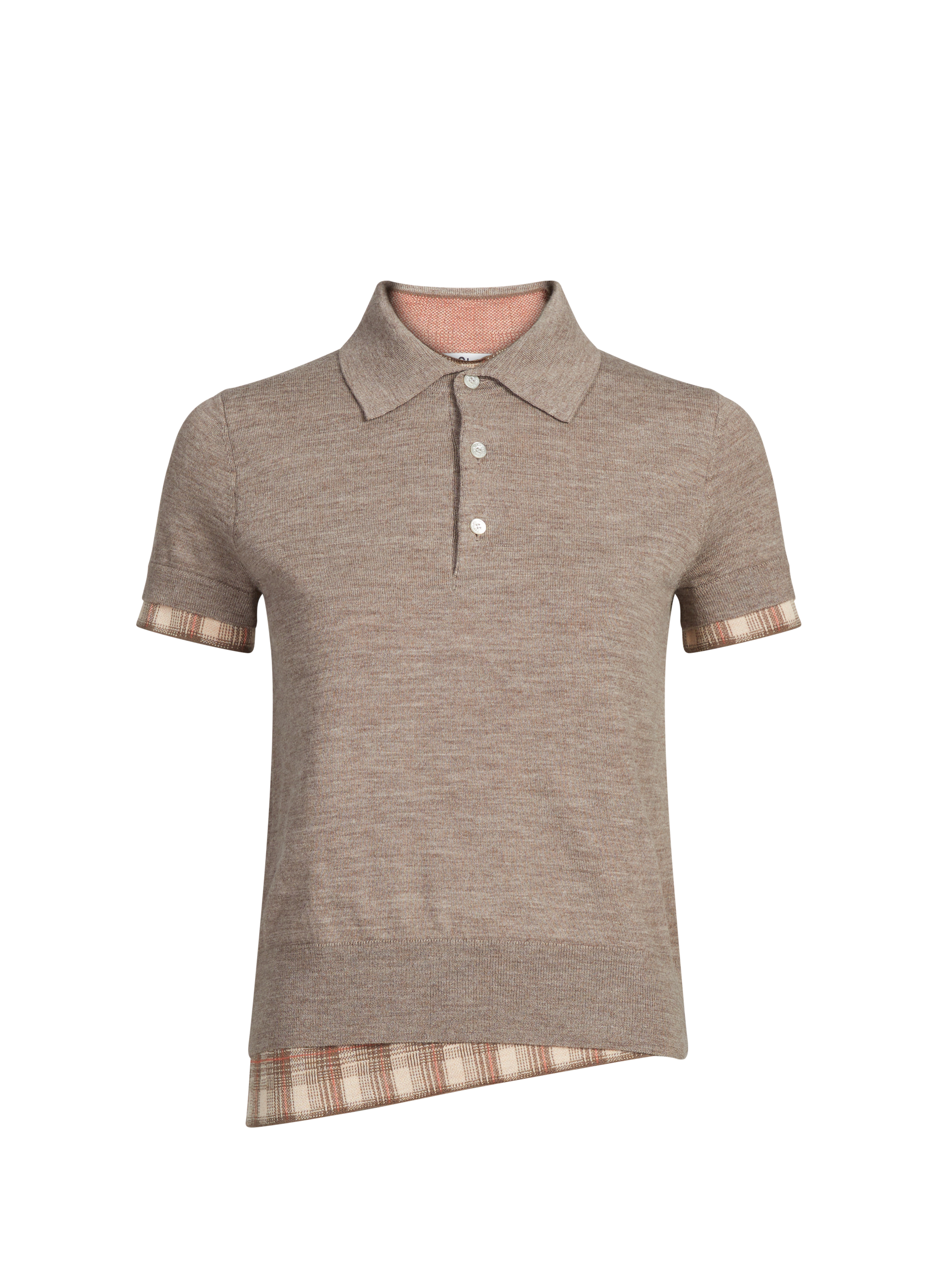 Polo with RWS wool lining ACNE STUDIOS Brown