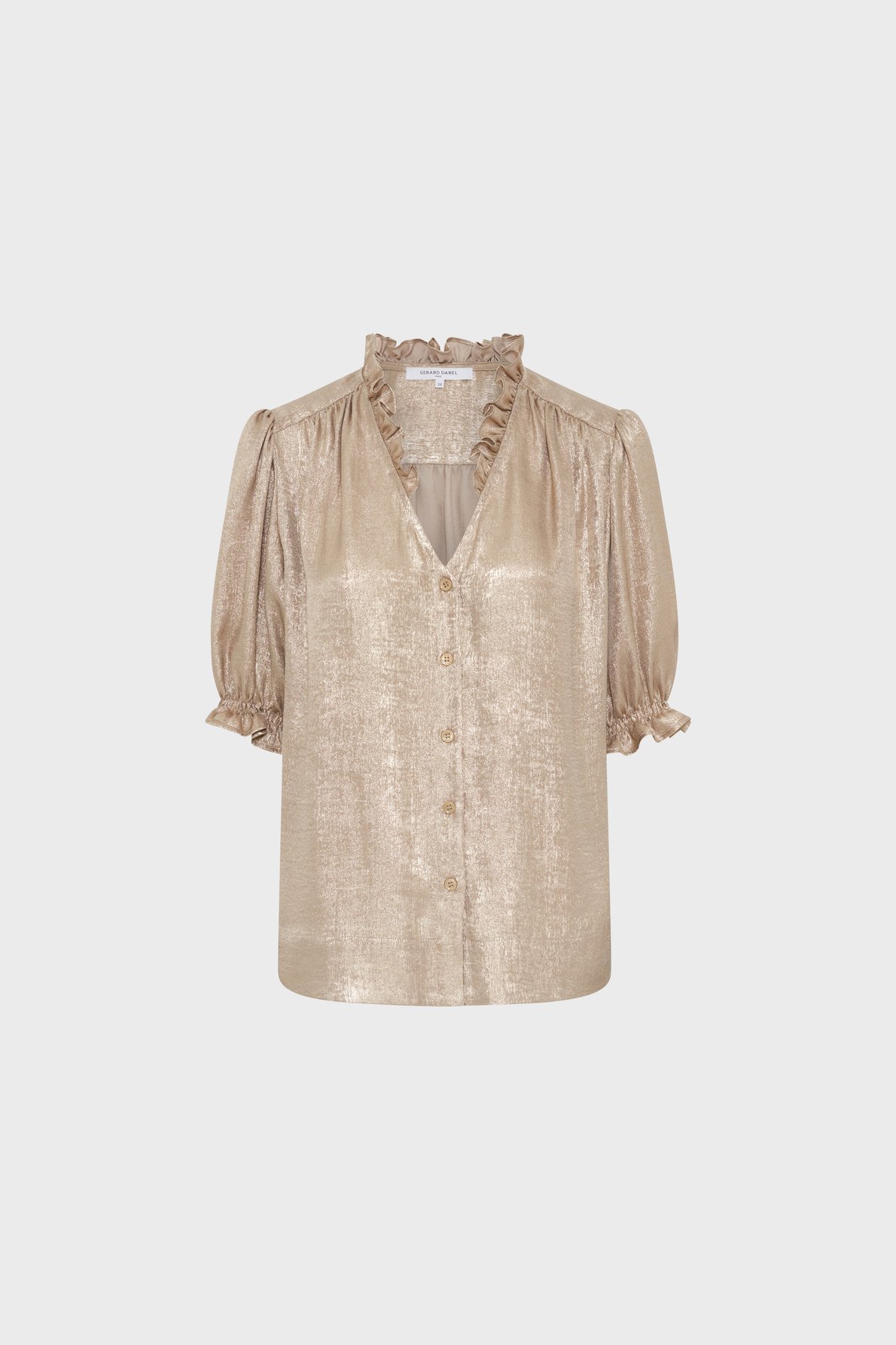 Chemise dorée à volants - ceva GERARD DAREL Doré