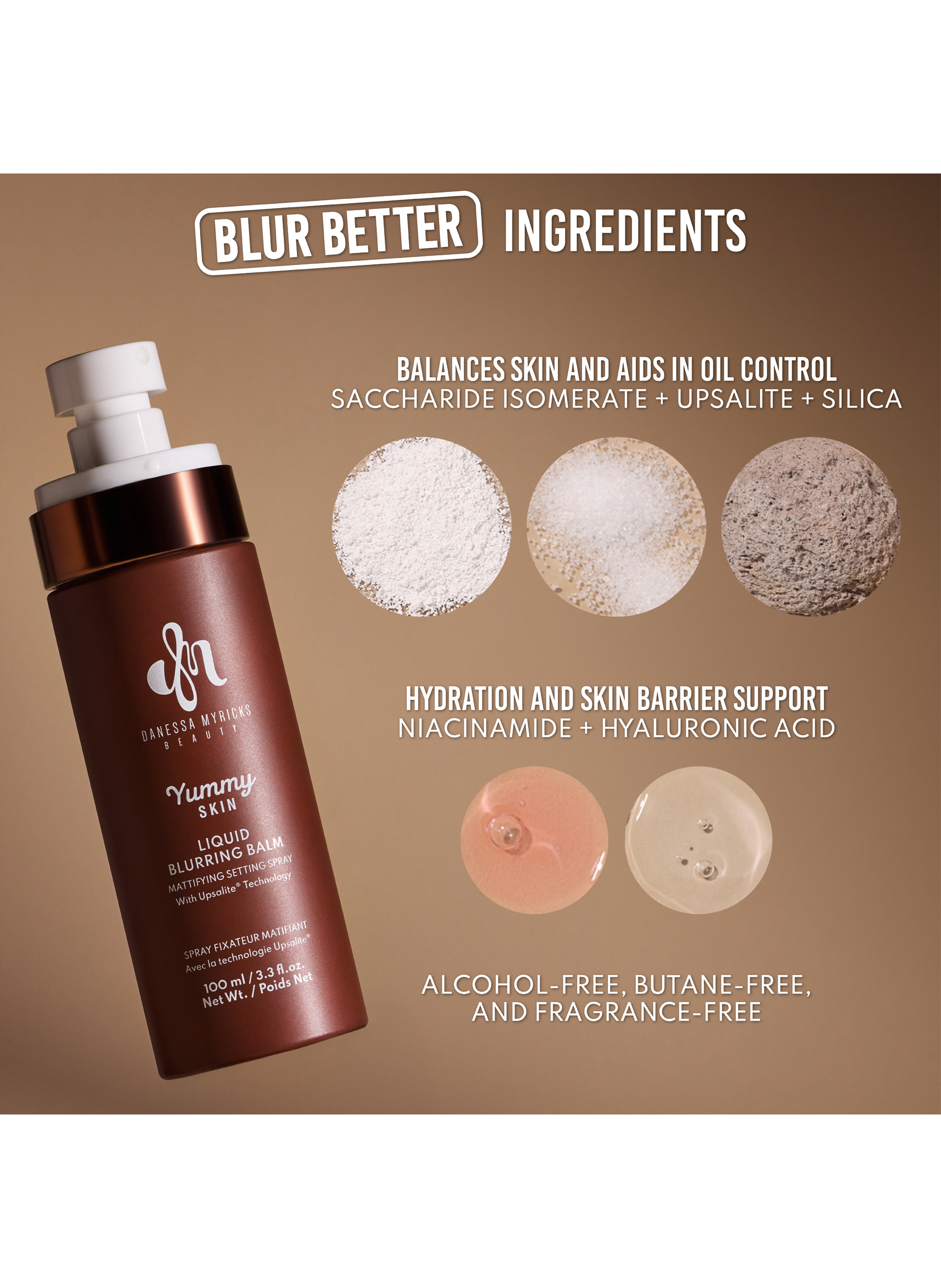 Dmb Yummy Skin Liquid Blurring Balm Setting Spray Mini DANESSA MYRICKS No color