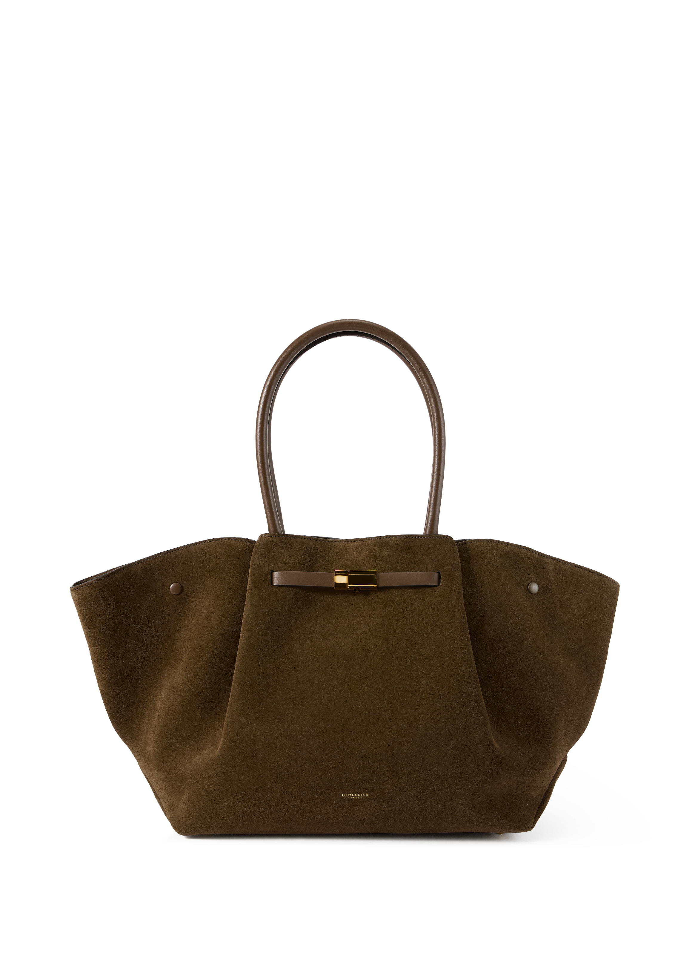 Bag New York in suede leather DEMELLIER LONDON Brown