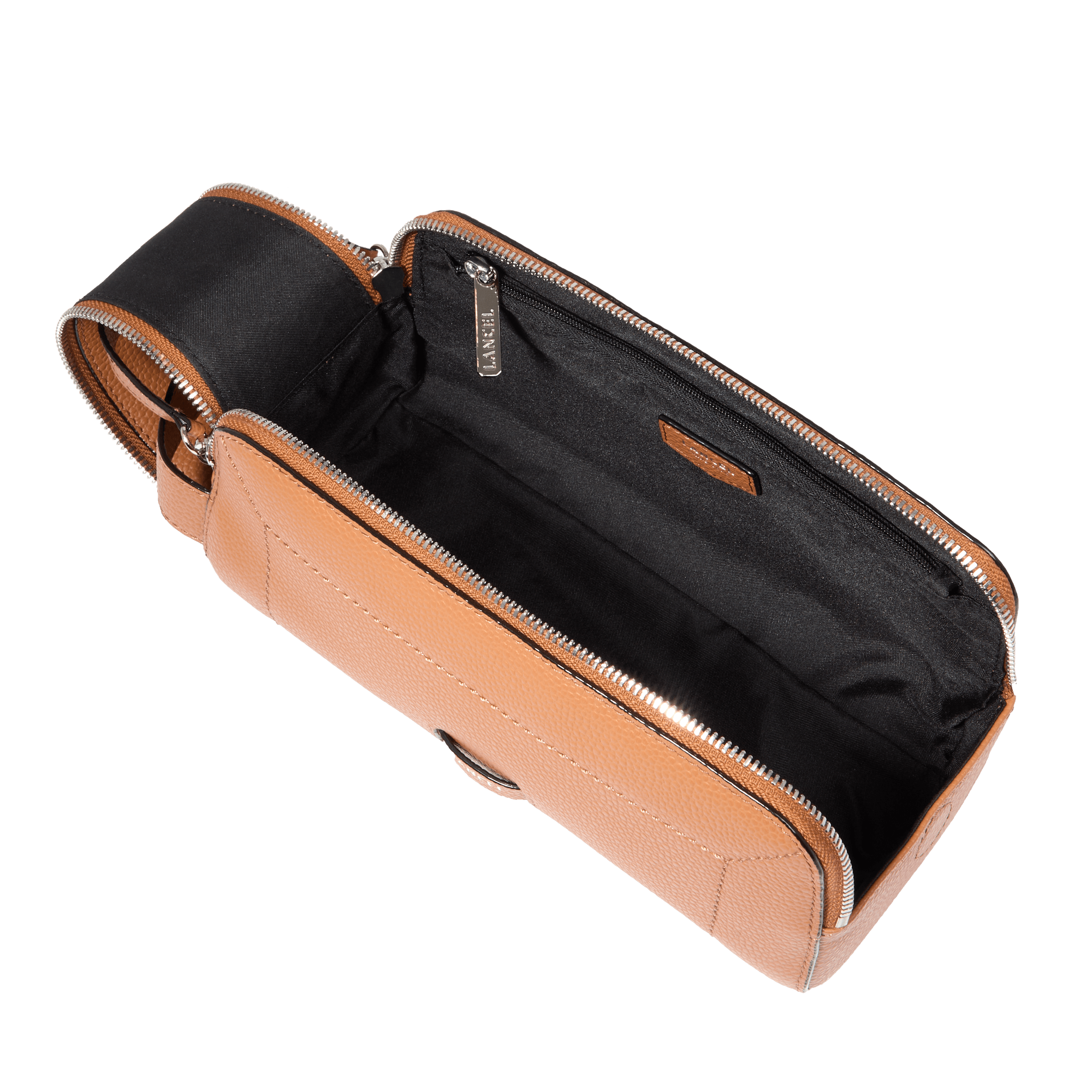 Toiletry pouch ninon by lancel in leather LANCEL Brown