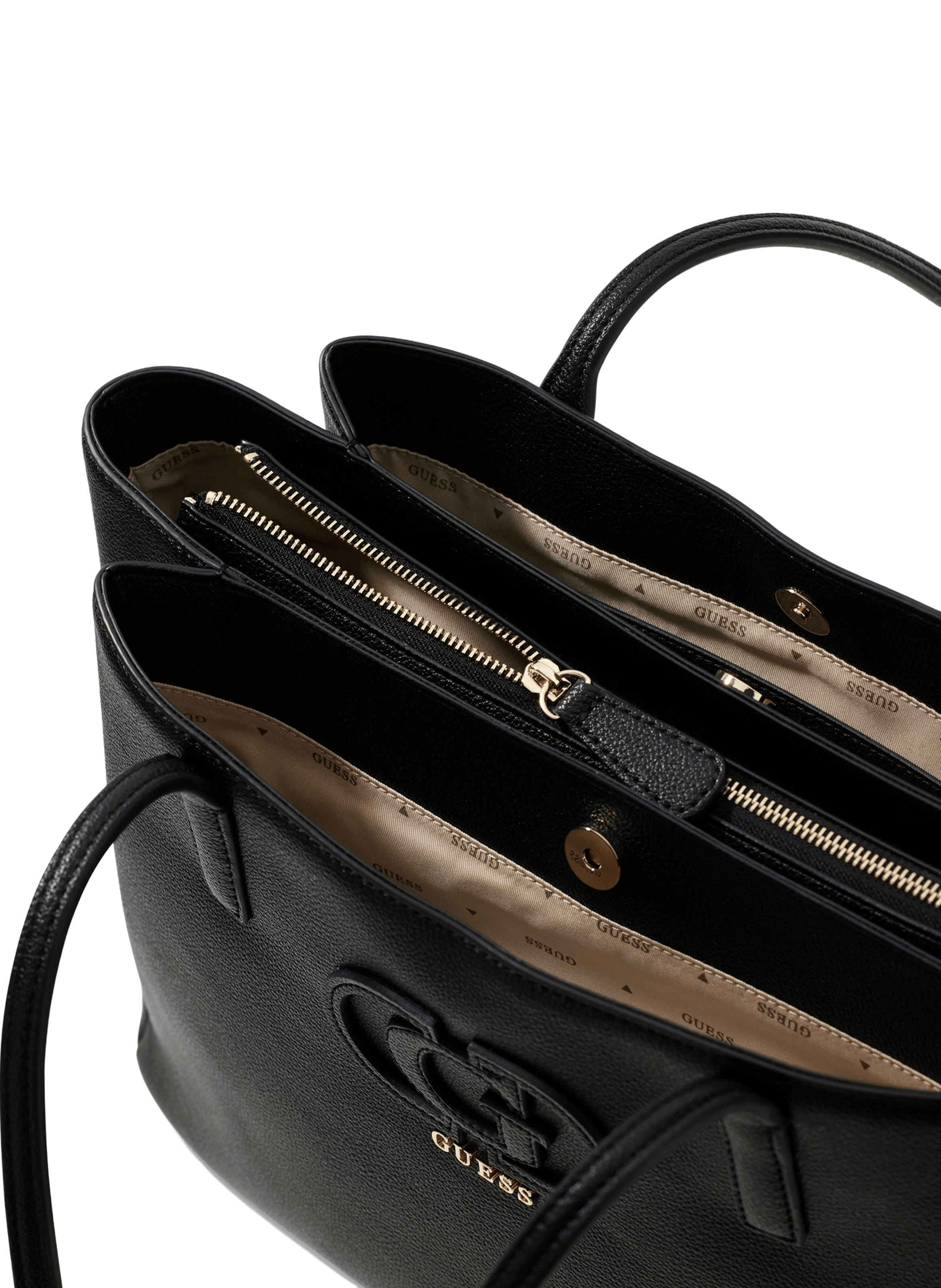 Borsa a tracolla Isola con logo GUESS Nero