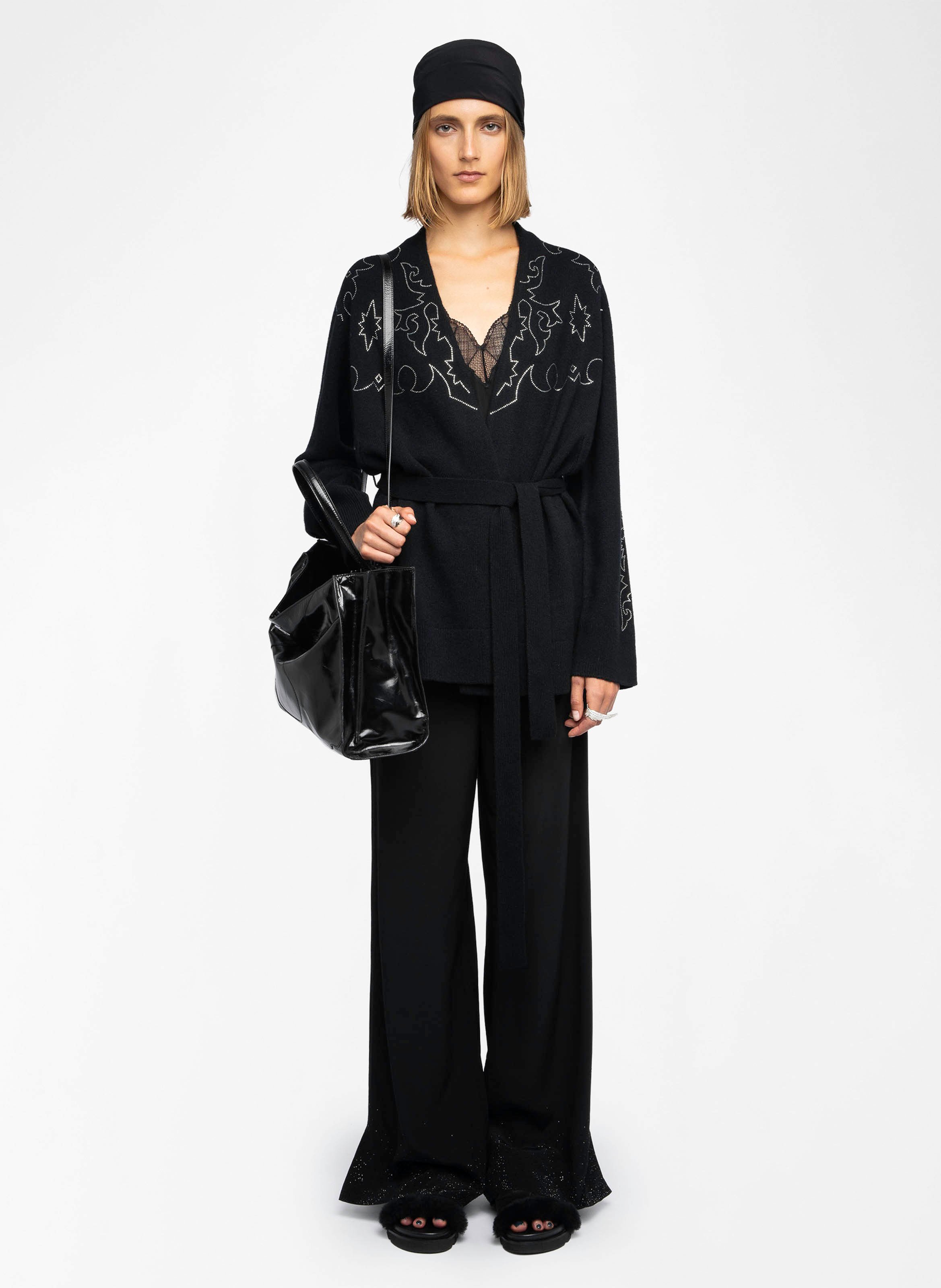 Gilet col v en cachemire salomy ZADIG&VOLTAIRE Noir