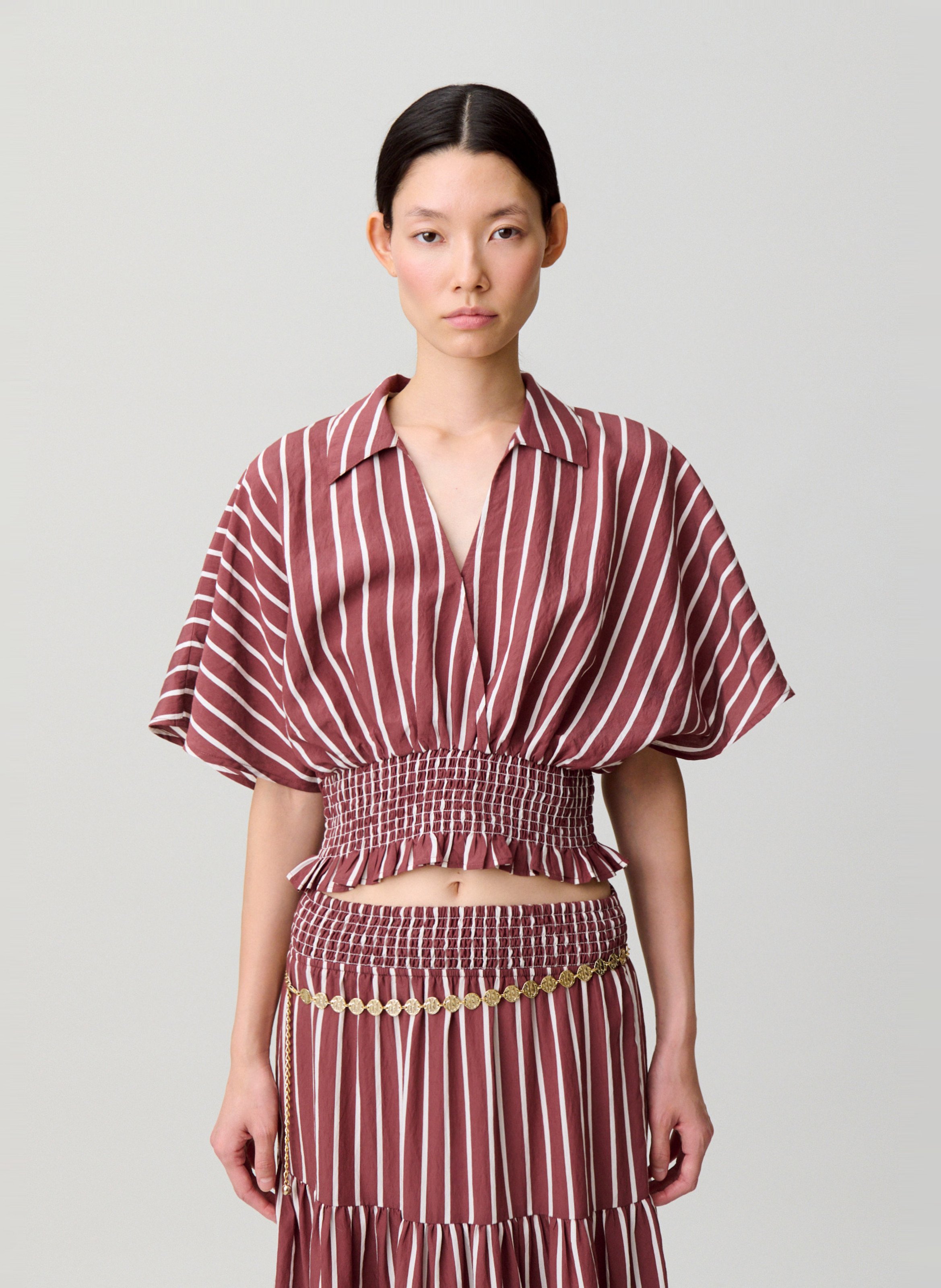 Top court ample à rayures CLAUDIE PIERLOT Multicolore