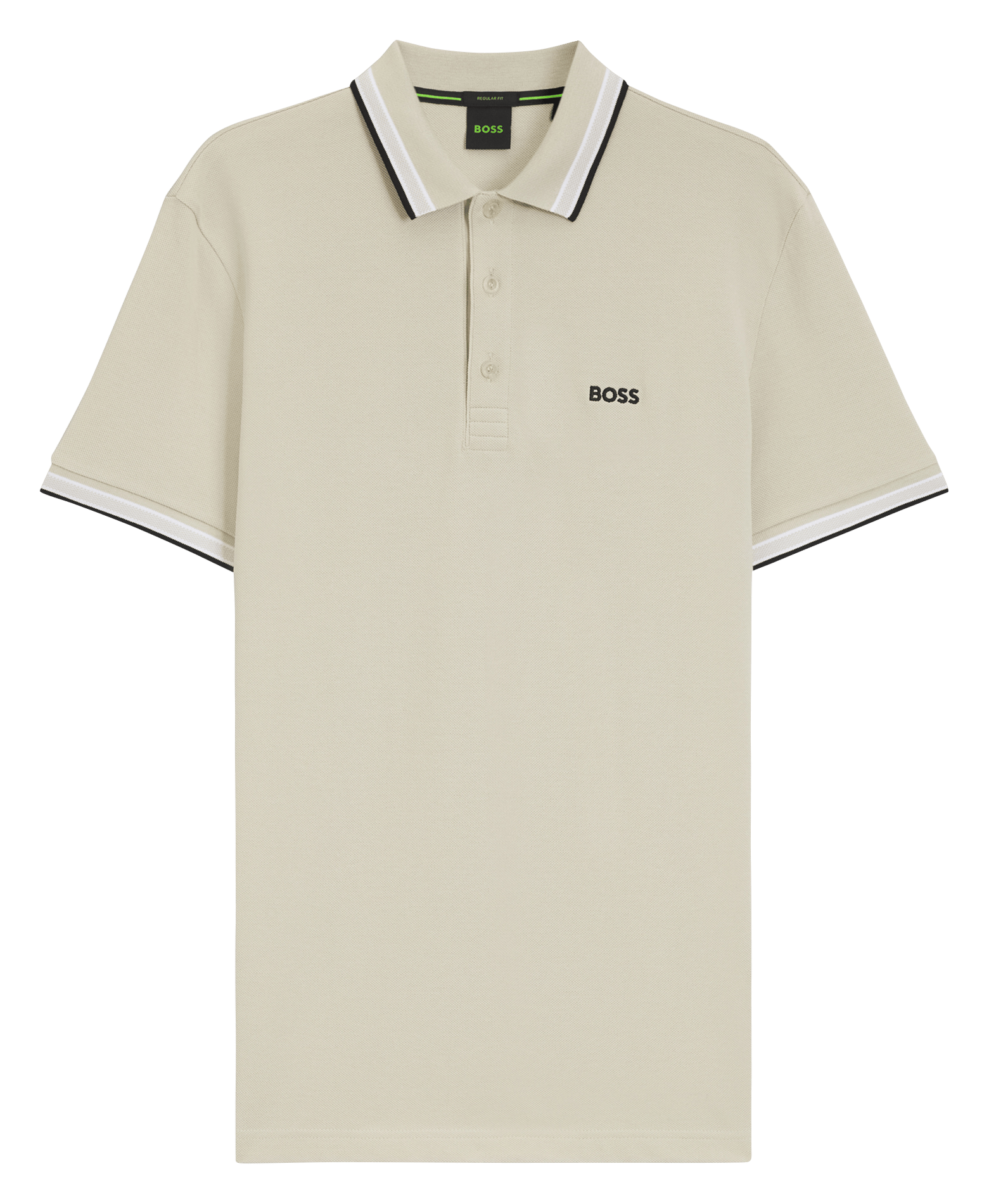 Polo regular fit en coton BOSS Beige