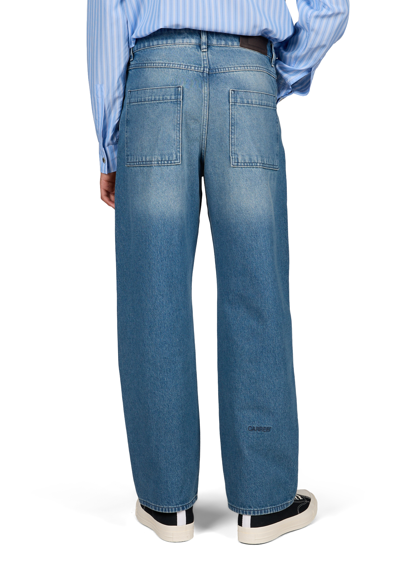 Wide-leg Cercs jeans in cotton denim CARRER Blue