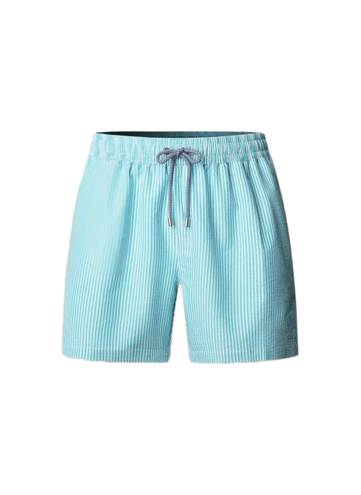 Short de bain rayé en seersucker  FACONNABLE Vert