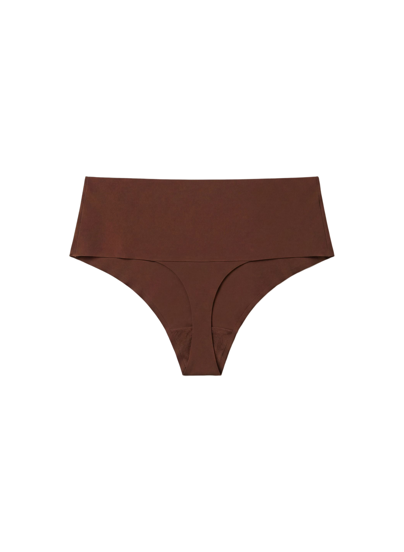 High-waisted solid color YADE Brown