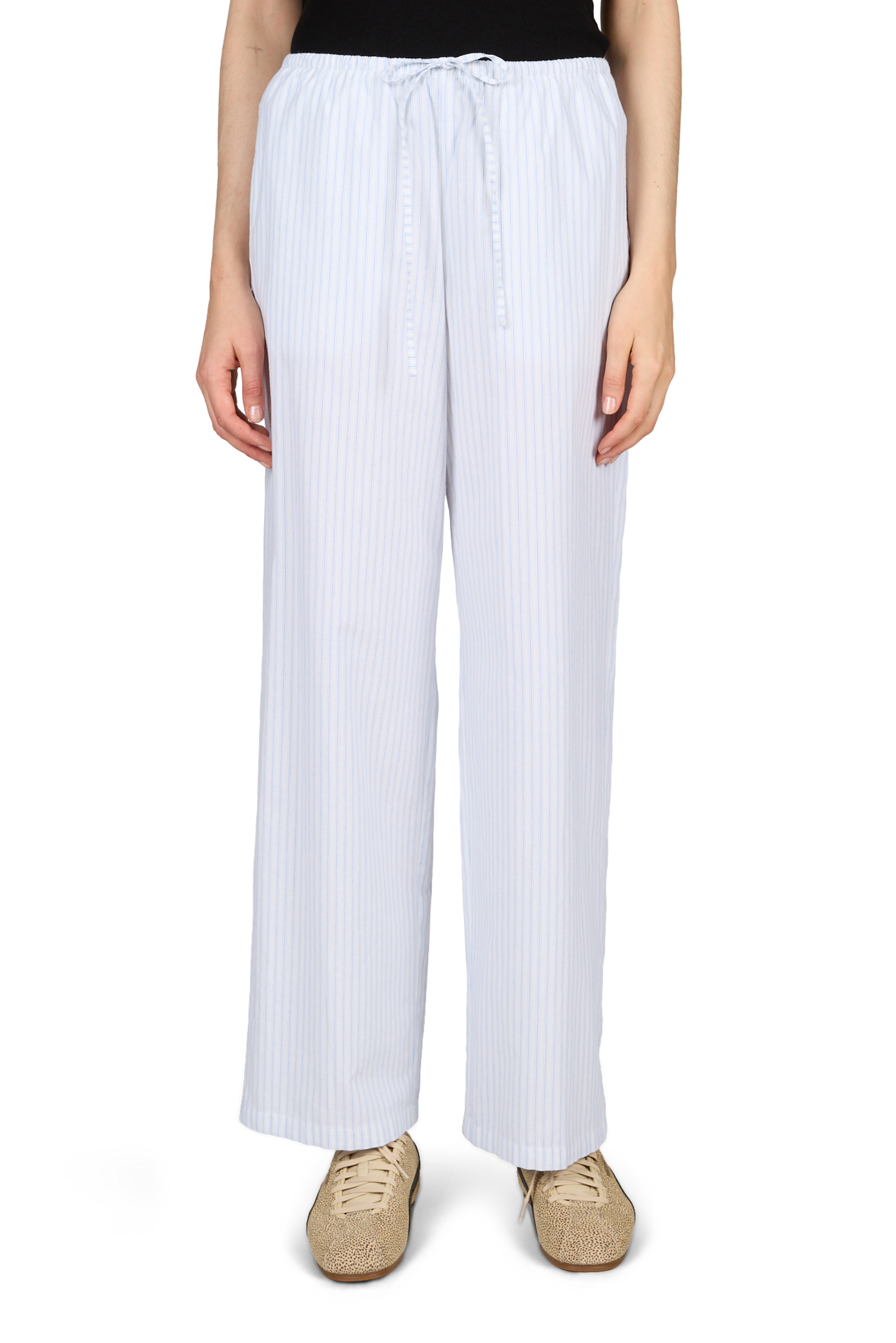 Pantalon droit en coton mélangé DUNST Blanc
