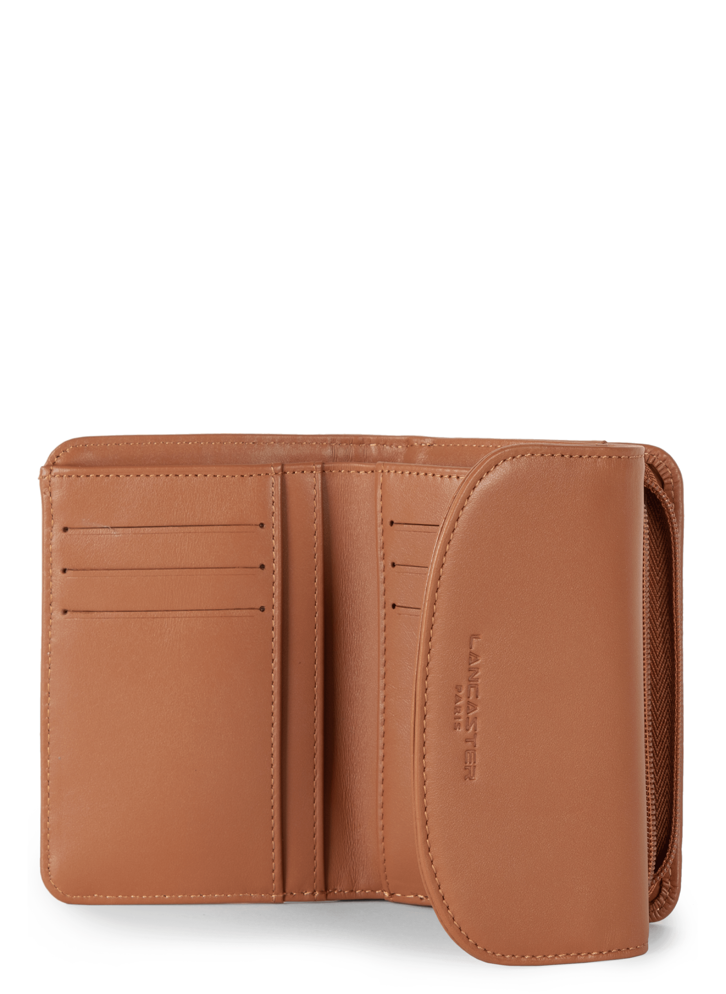 Back to back wallet - paris pm LANCASTER Brown