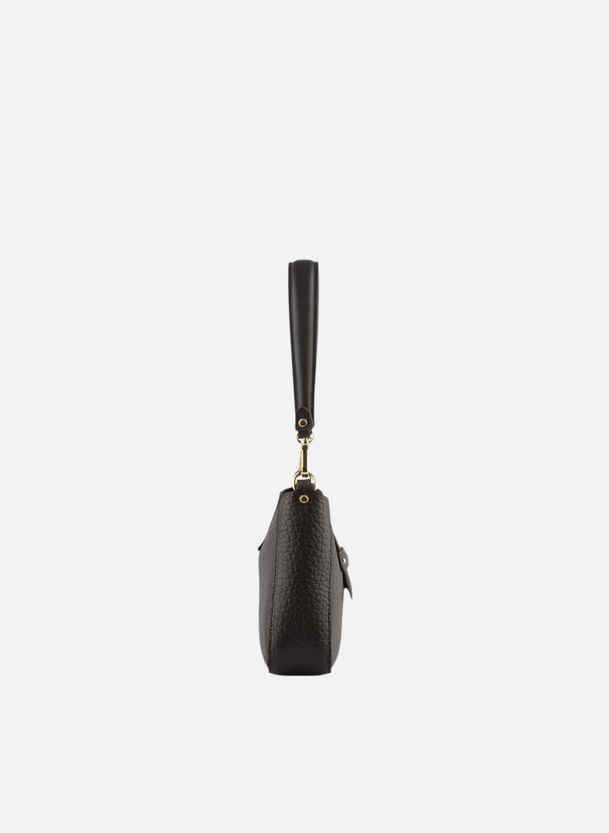 Fleuves | sac à main en cuir de vachette POURCHET Marron