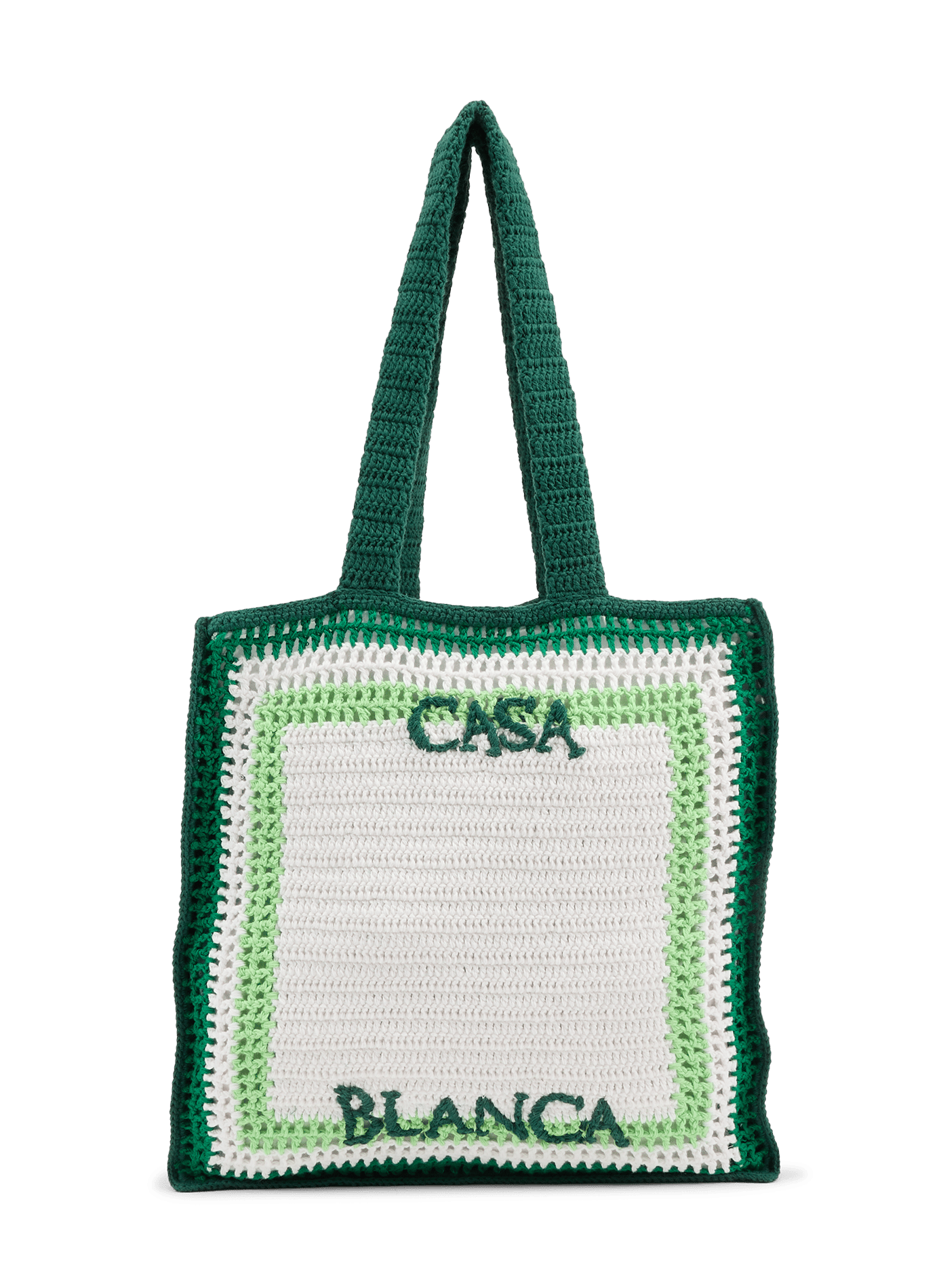 Strandtasche aus gestreifter Häkelarbeit CASABLANCA PARIS Mehrfarbig