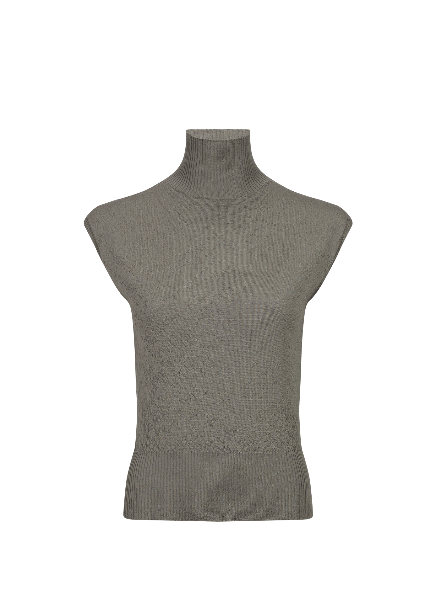 Mouwloze coltrui van kasjmier RICK OWENS Grijs