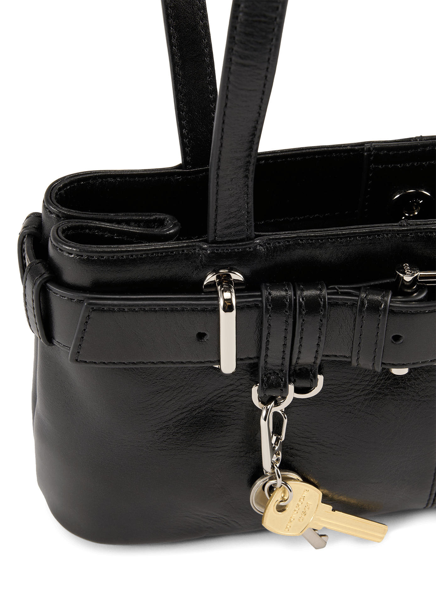 Sac porté épaule Brocle Mini en cuir | Noir OSOI Femme
