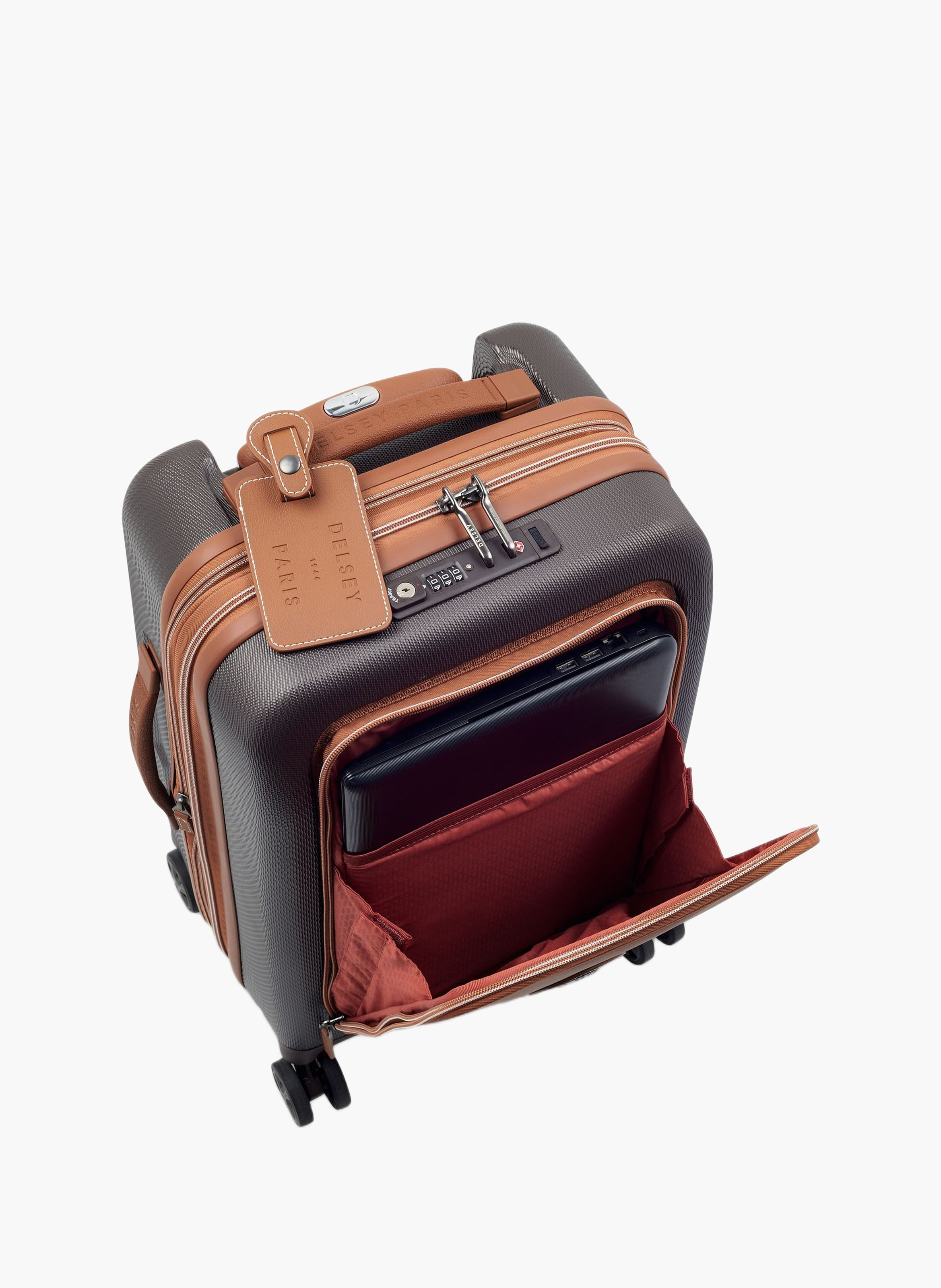 Valise cabine rigide taille s - chatelet air 2.0 DELSEY PARIS Marron