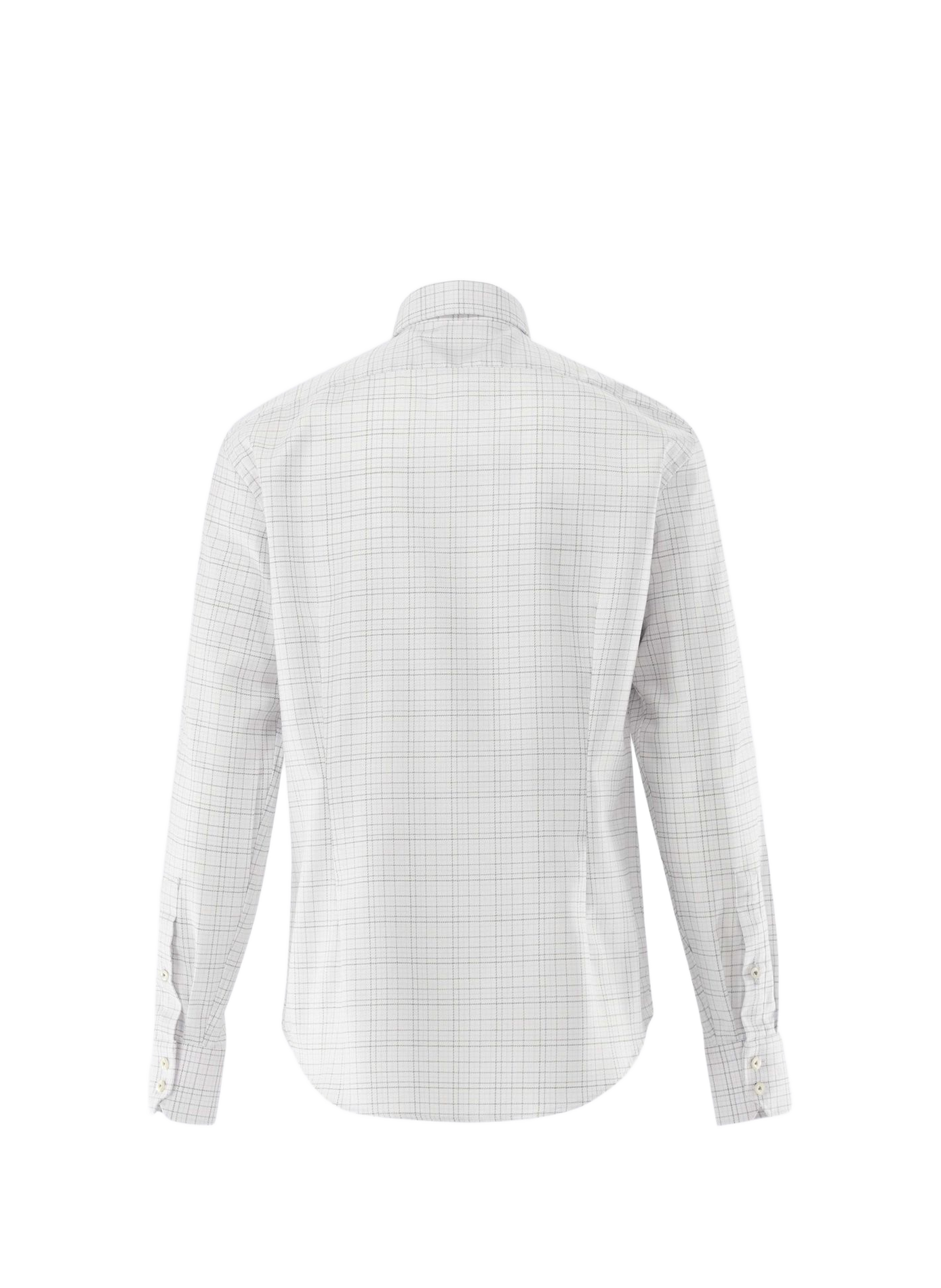 Slim Fit Karo-Hemd aus Baumwolle VAN LAACK Weiss