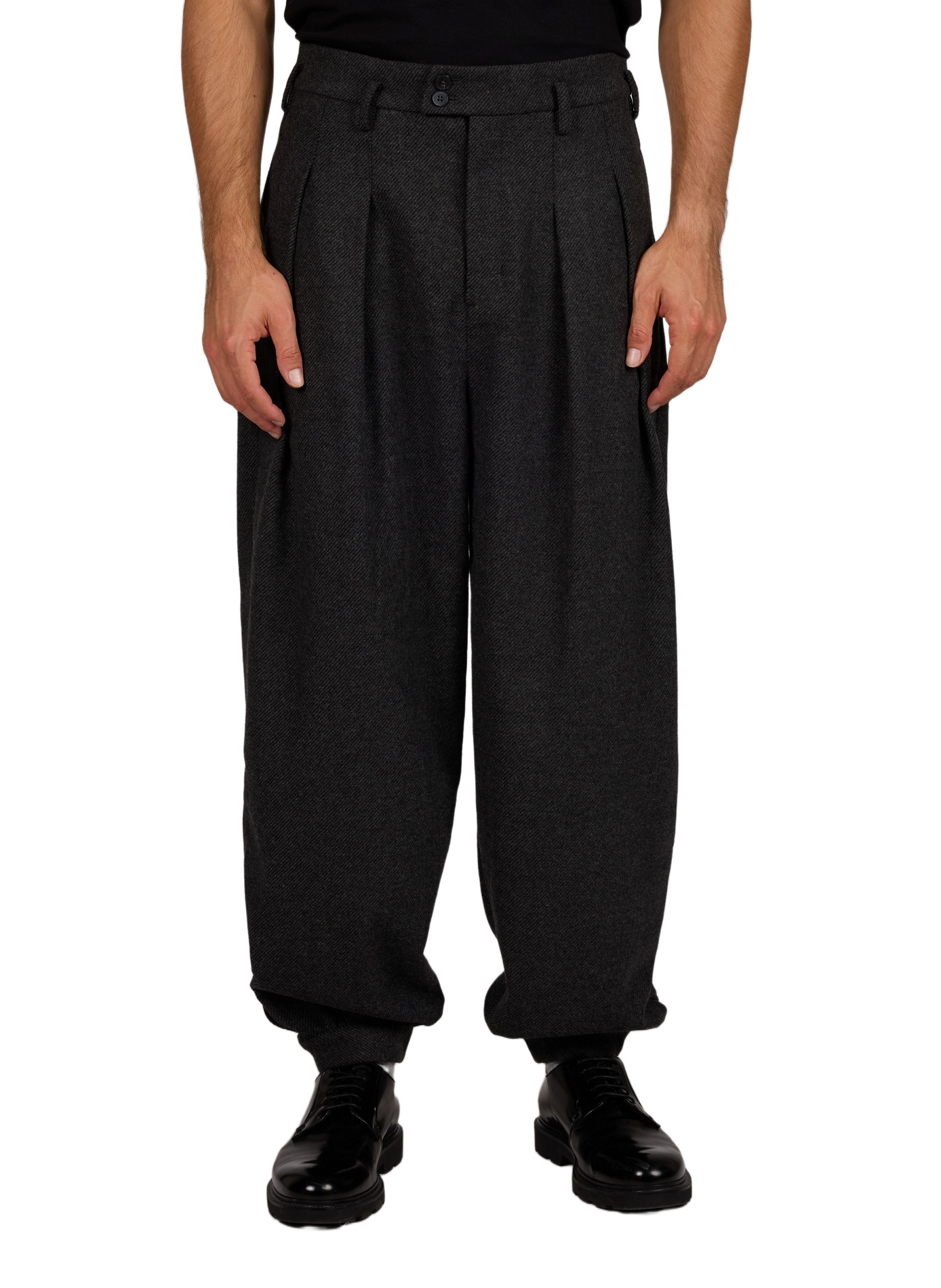 Wide-leg trousers with a wool-effect finish ENTIRE STUDIOS Grey