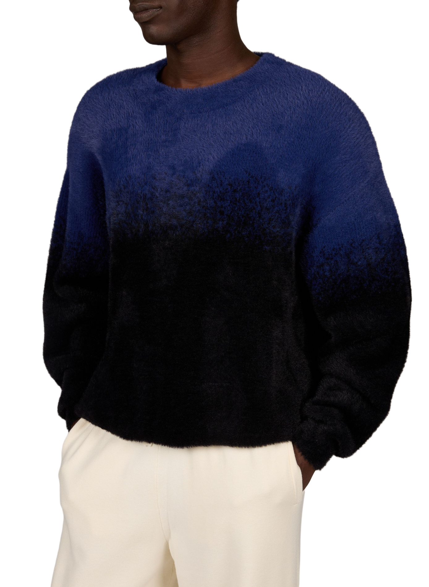 Pull droit imprimé Apollino GERTRUDE Bleu