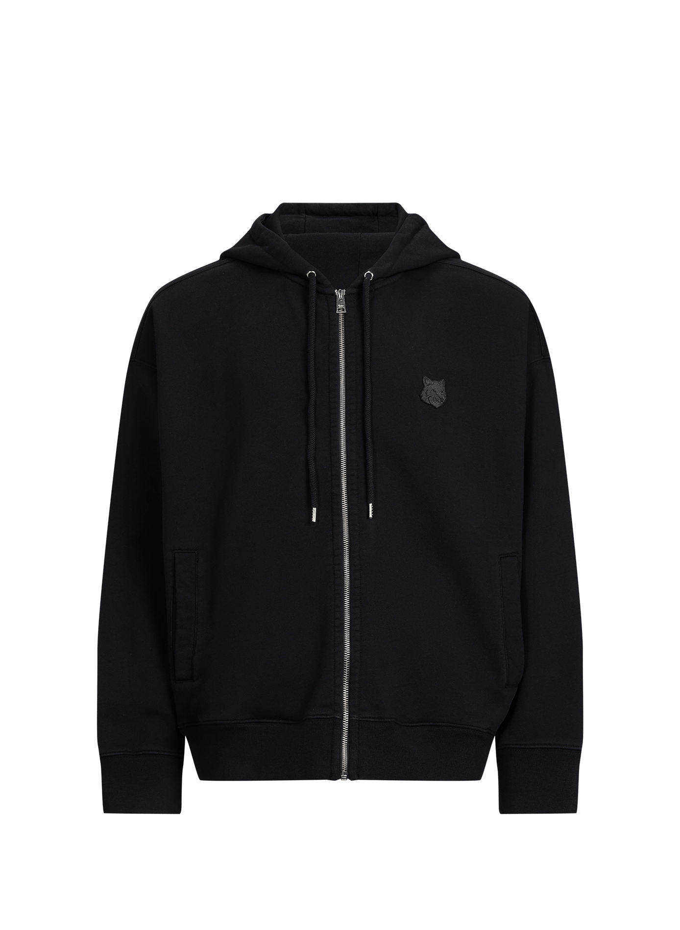 Sweat oversize en coton mélangé MAISON KITSUNÉ Noir