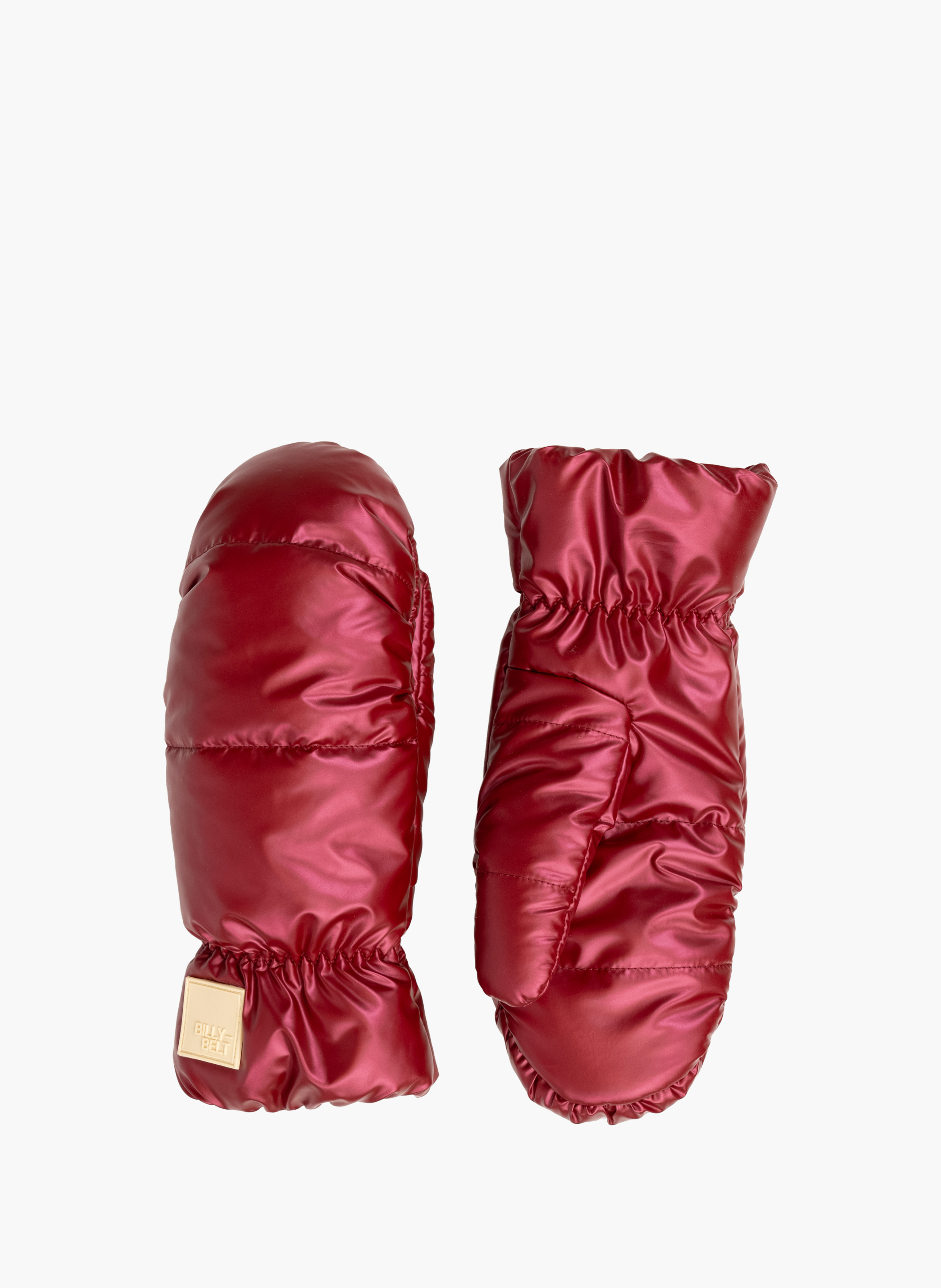 Moufles métalliques en polaire BILLYBELT Rouge
