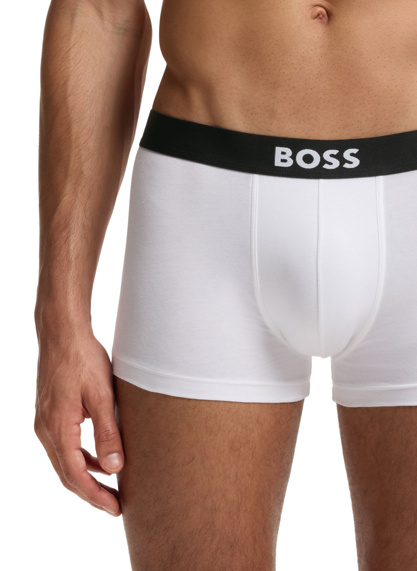 Cotton and modal-blend boxers BOSS White