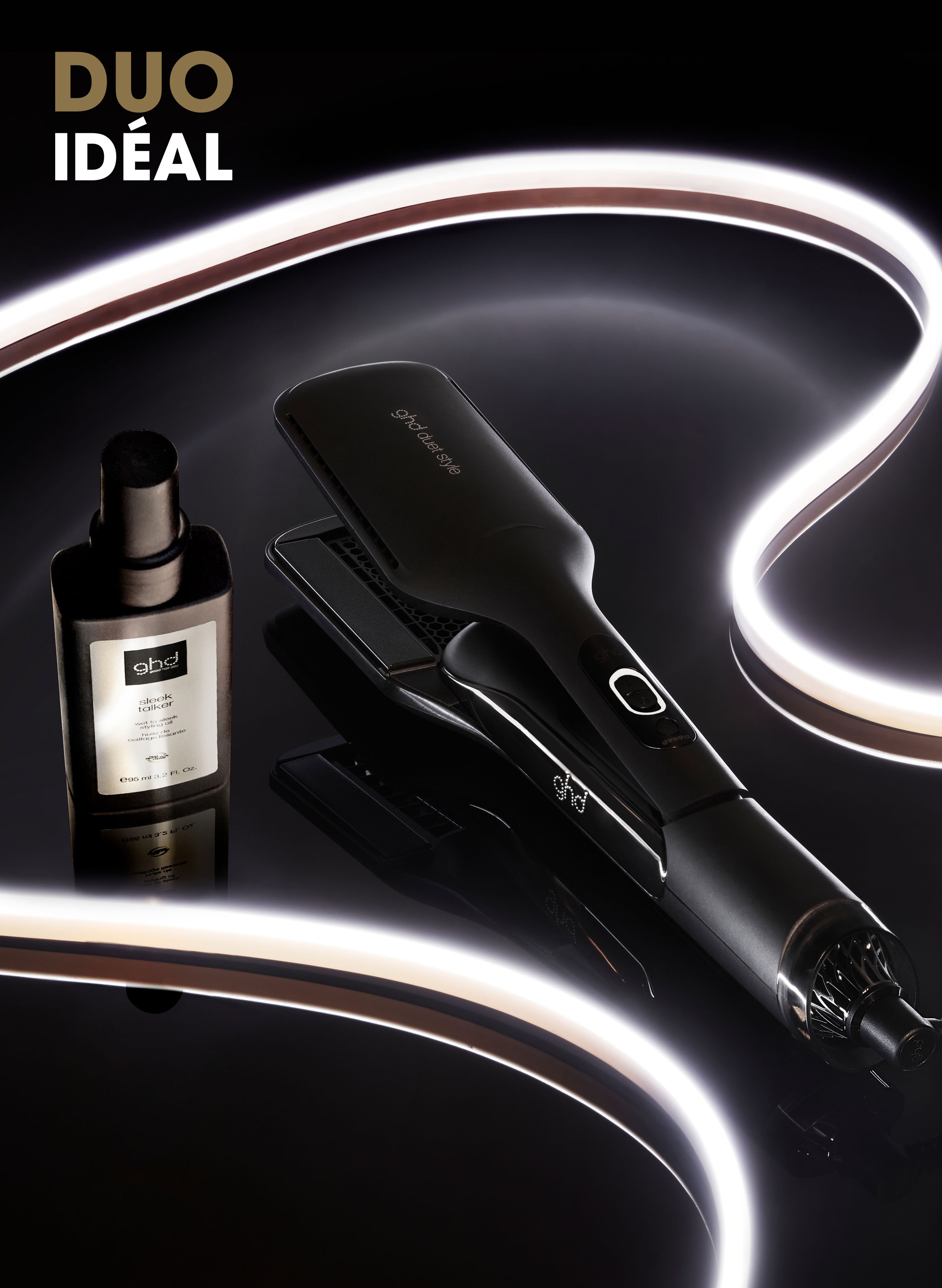 Huile de coiffage lissante GHD GHD No color