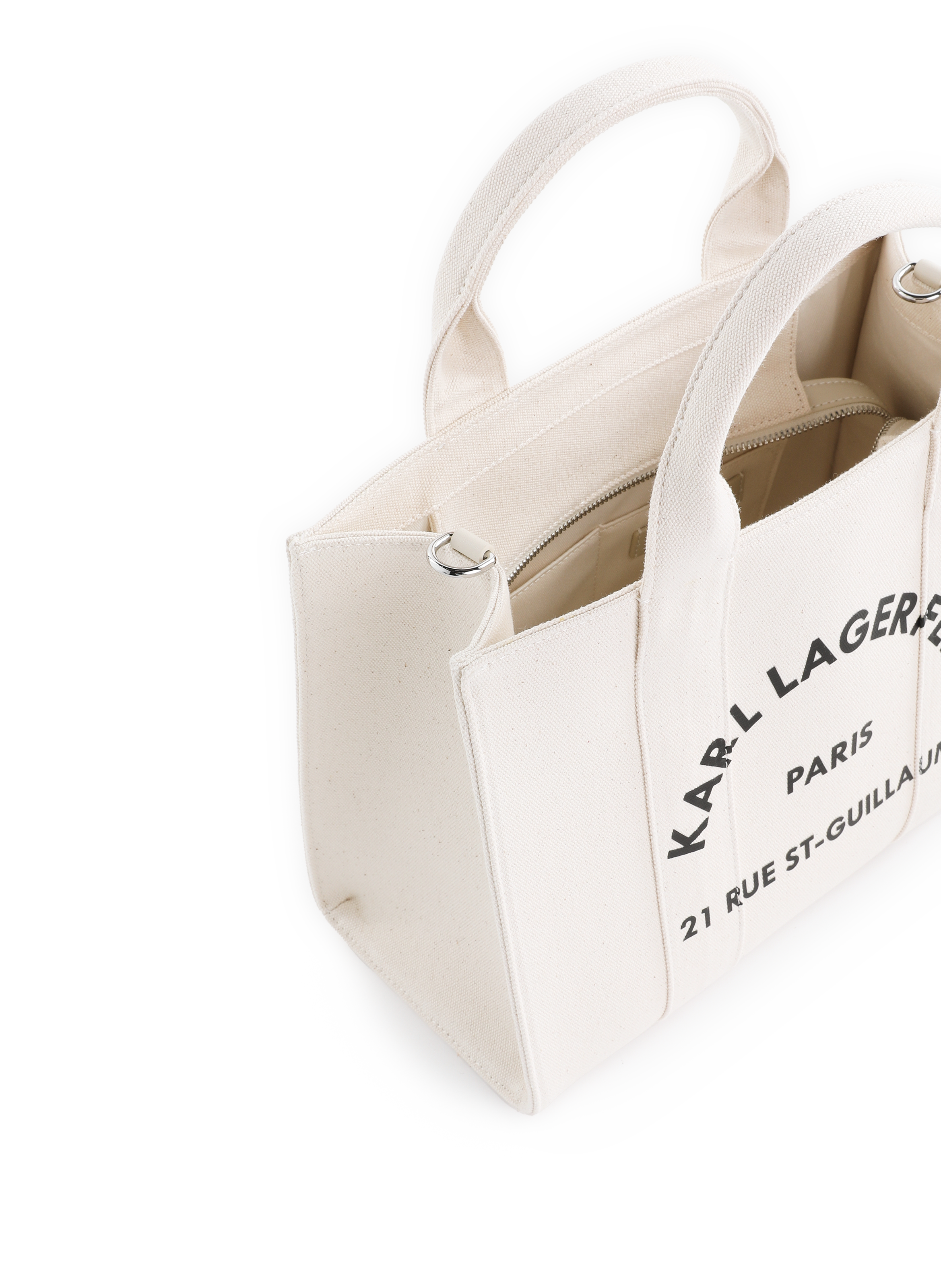 Sac cabas à logo  KARL LAGERFELD Beige