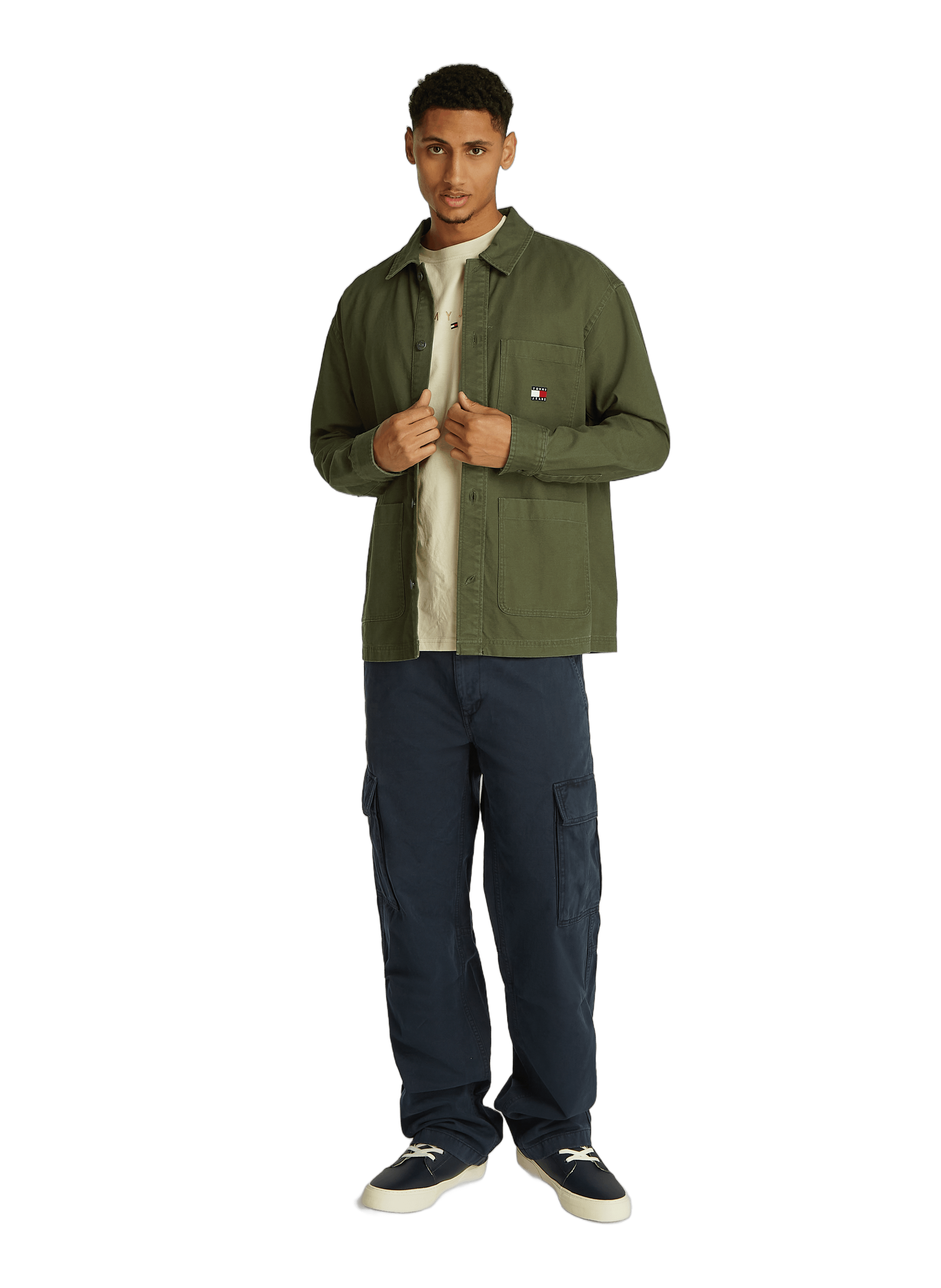 Veste chemise en coton Vert