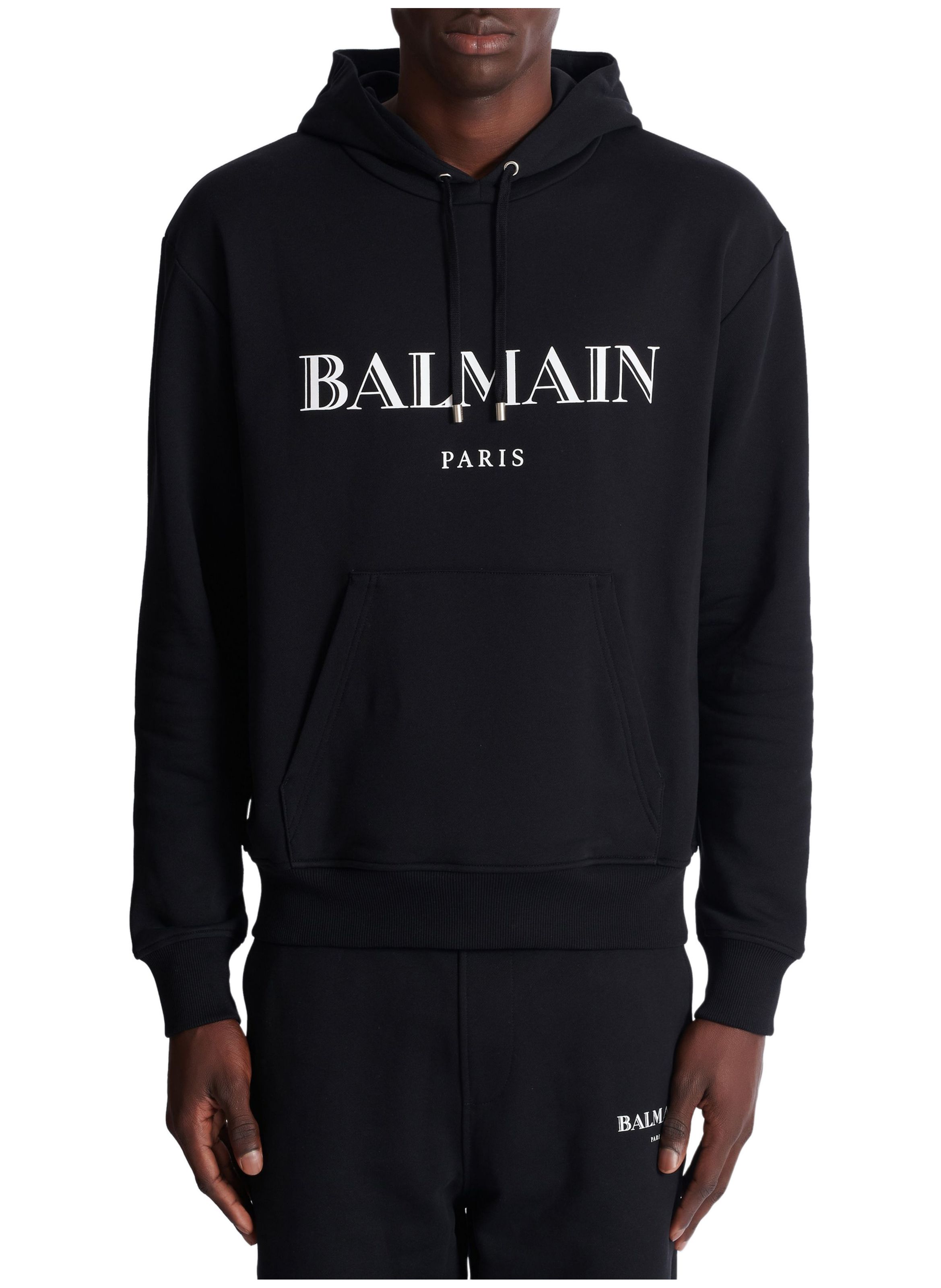 Hoodie imprimé balmain BALMAIN Noir