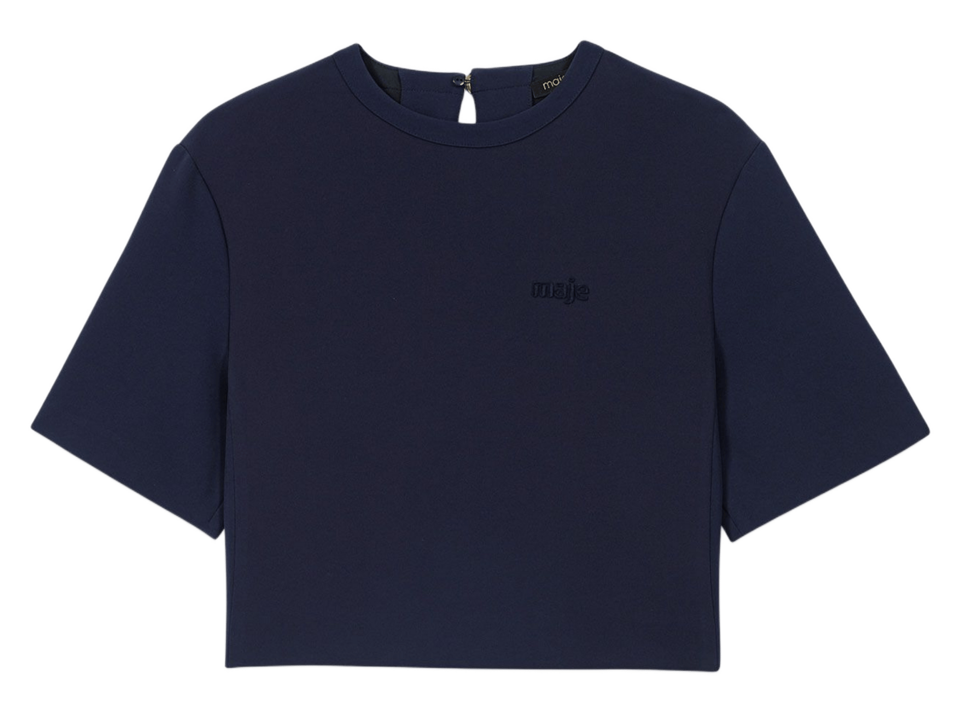 Tee-shirt col rond MAJE Bleu