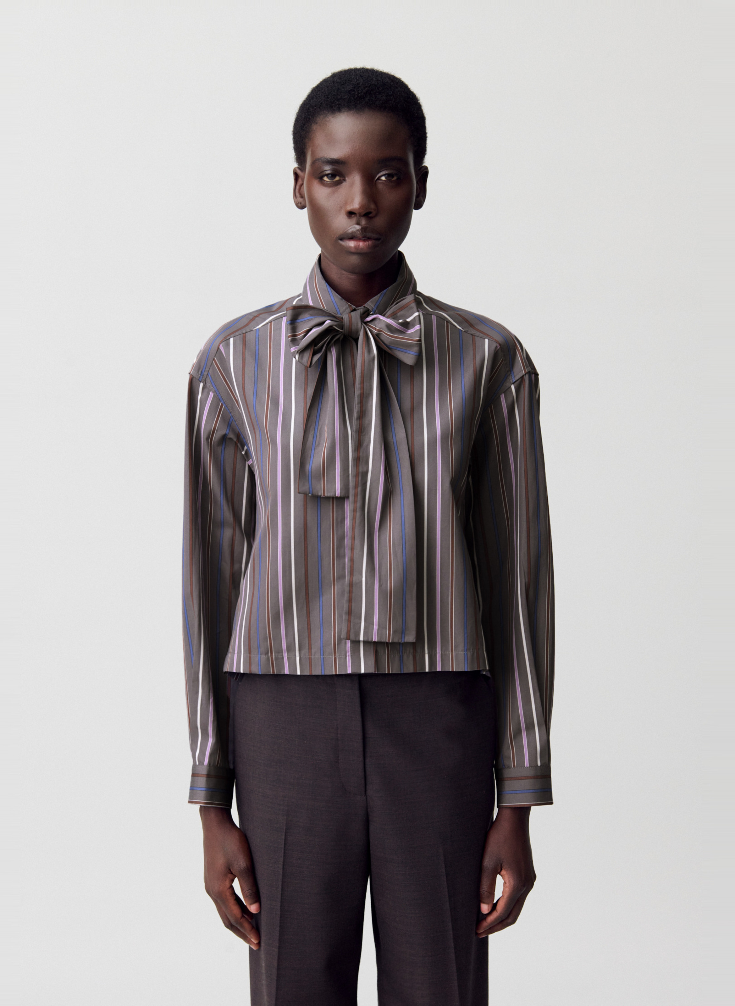 Chemise courte ample en coton carlota CLAUDIE PIERLOT Multicolore