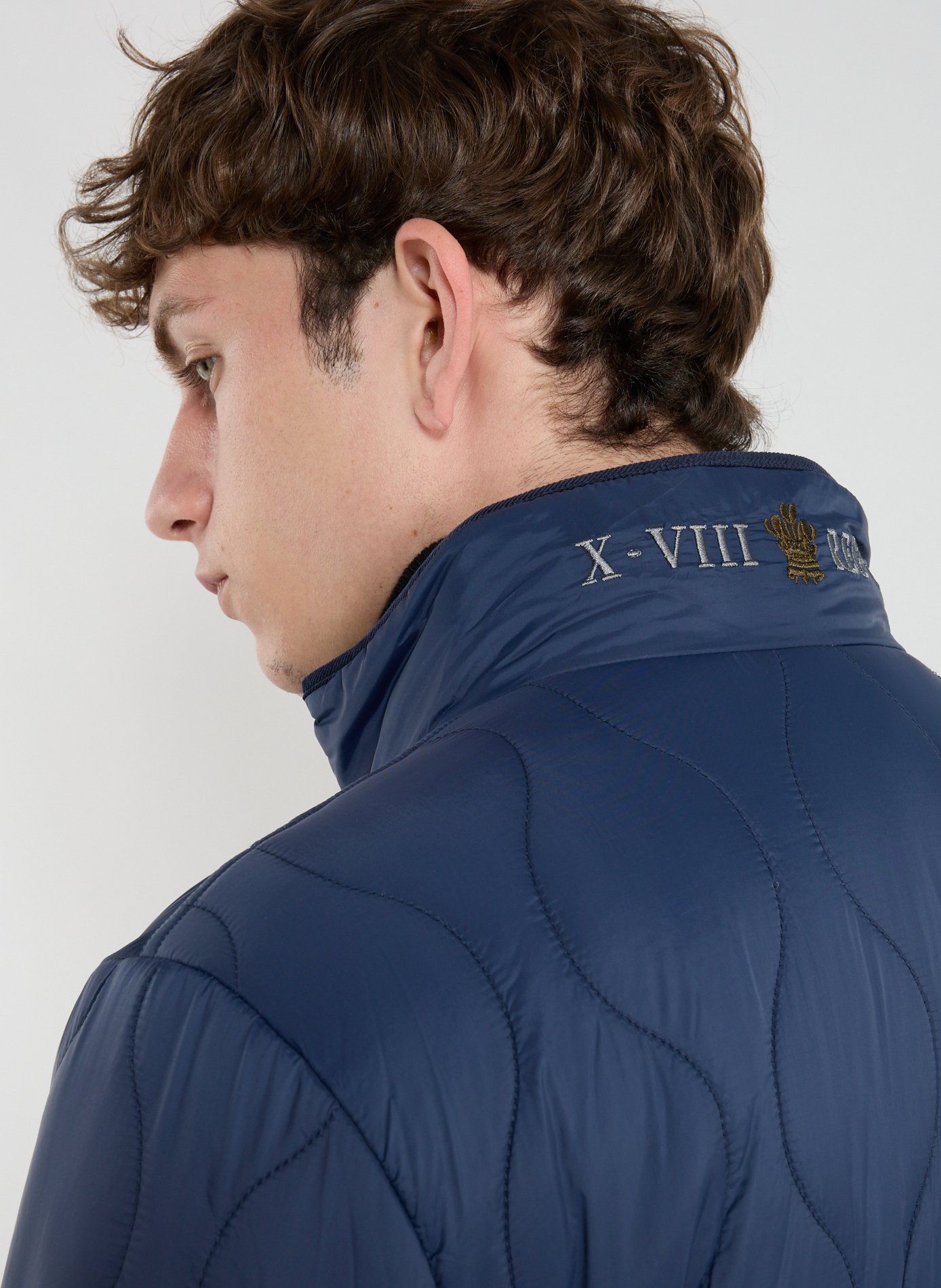 Blouson matelassé col montant LA MARTINA Bleu