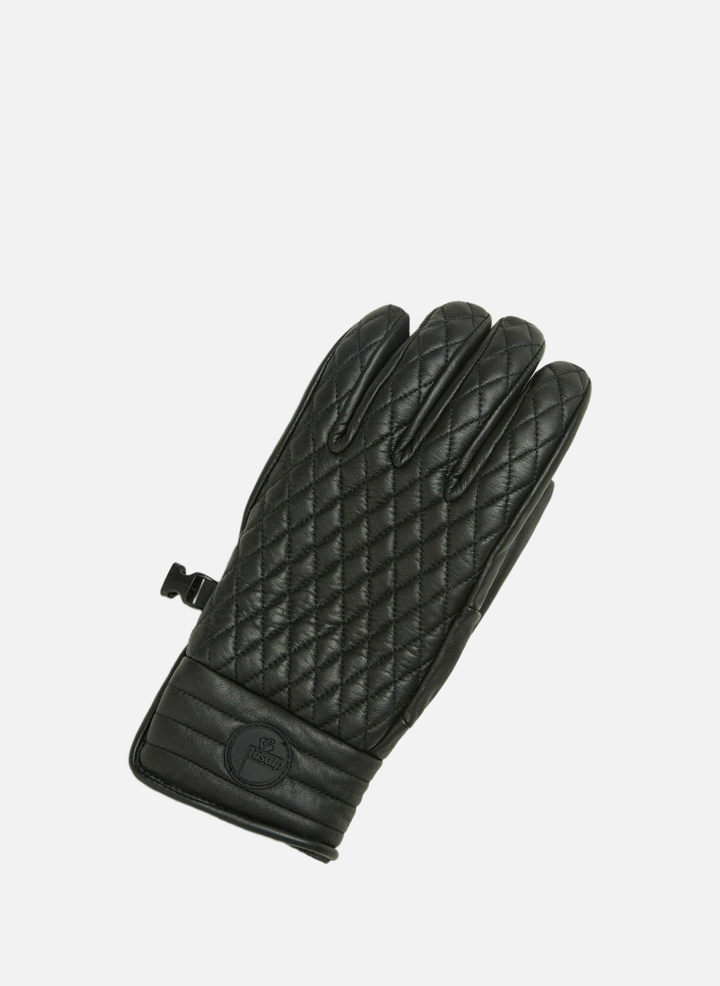 Gants de ski athena glove cuir de chevre FUSALP Noir