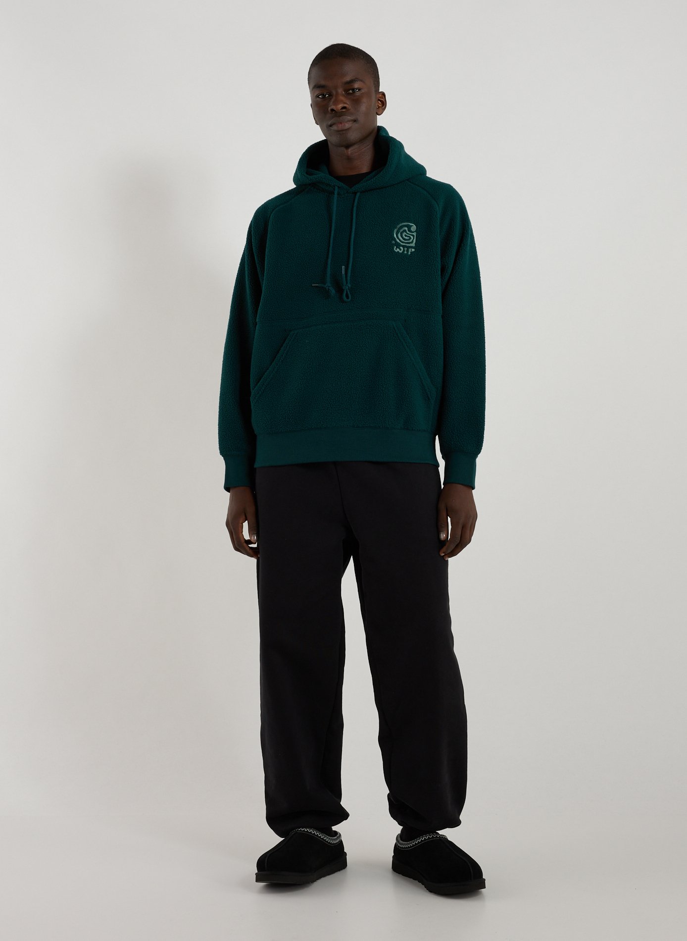Oversized fleece hoodie CARHARTT WIP Green