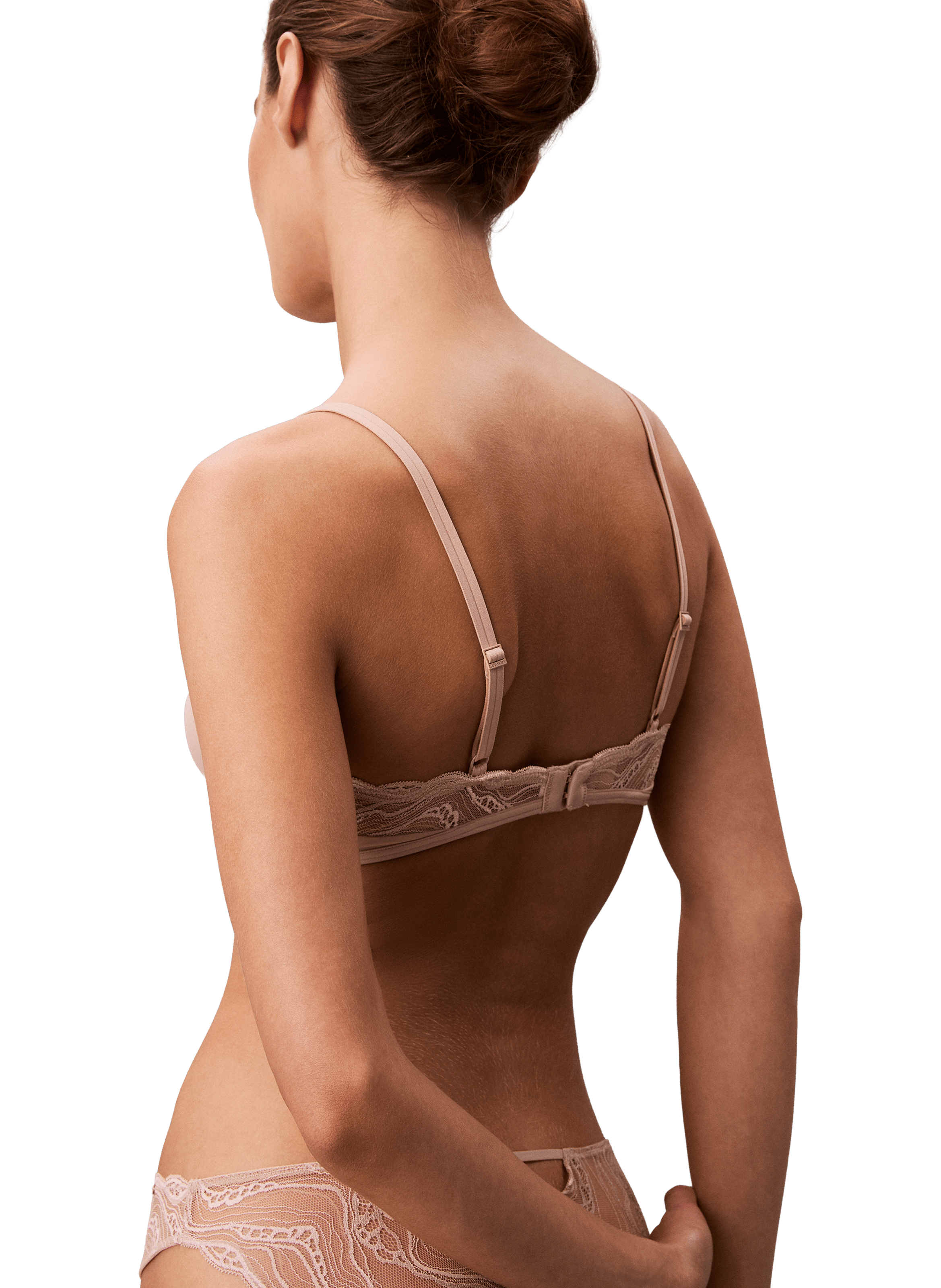 Soutien-gorge à dentelle CALVIN KLEIN Beige