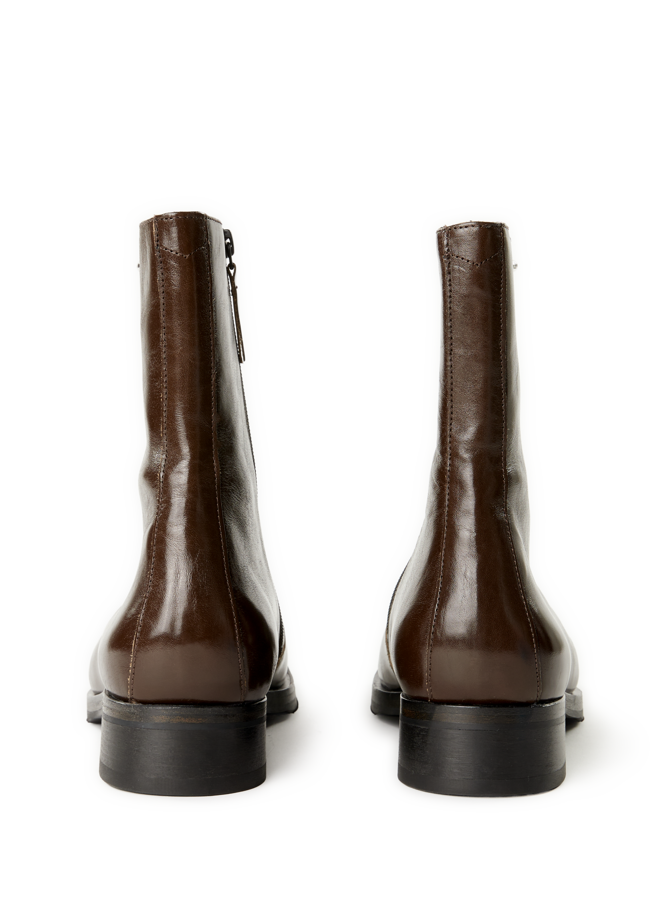 Zippered leather boots OUR LEGACY Green