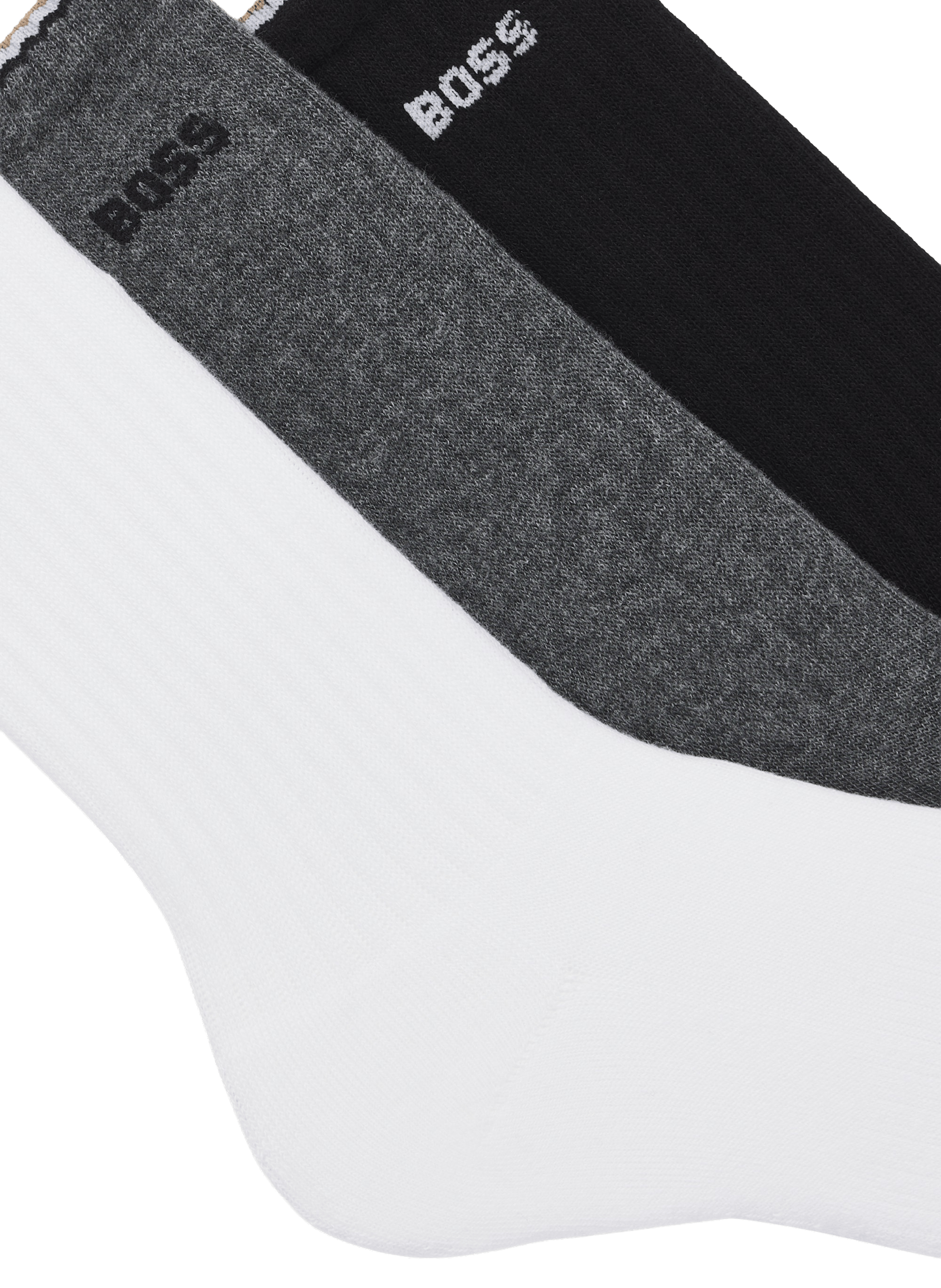 Set of 3 pairs of high cotton blend socks BOSS Multicolour