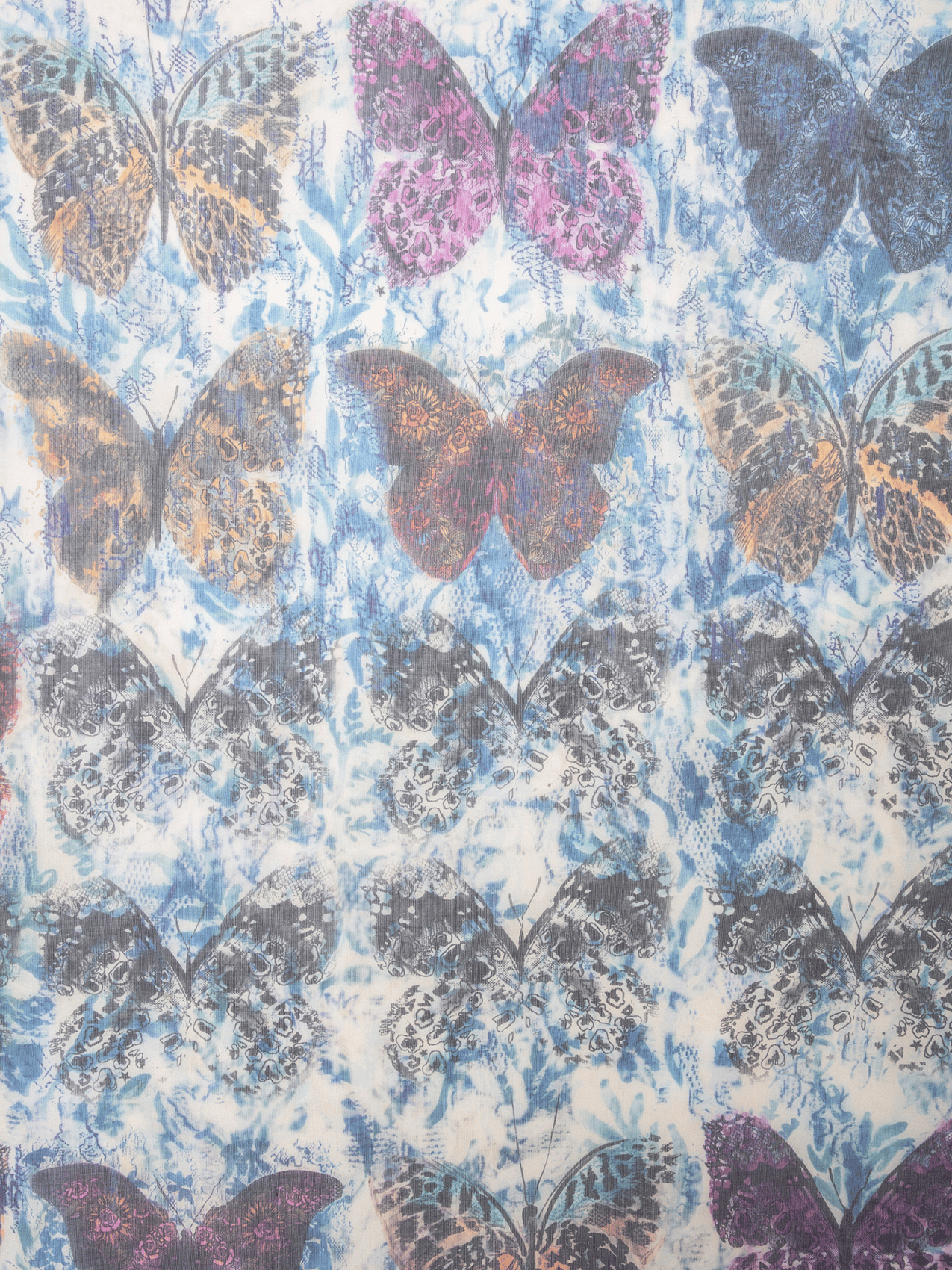 Foulard imprimé kerry ZADIG&VOLTAIRE Bleu