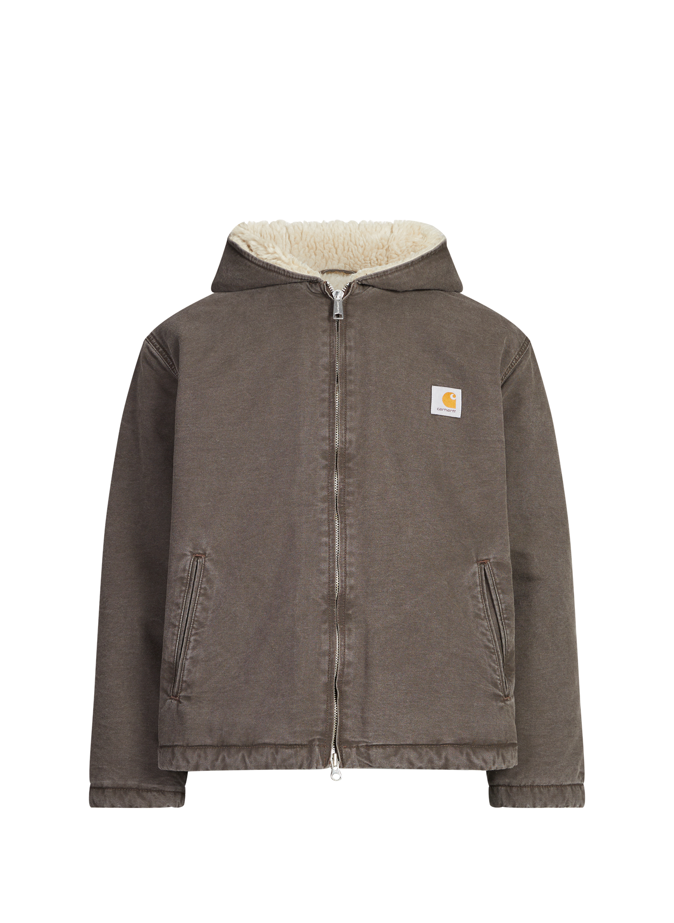 Hooded cotton Mitch jacket CARHARTT WIP Brown
