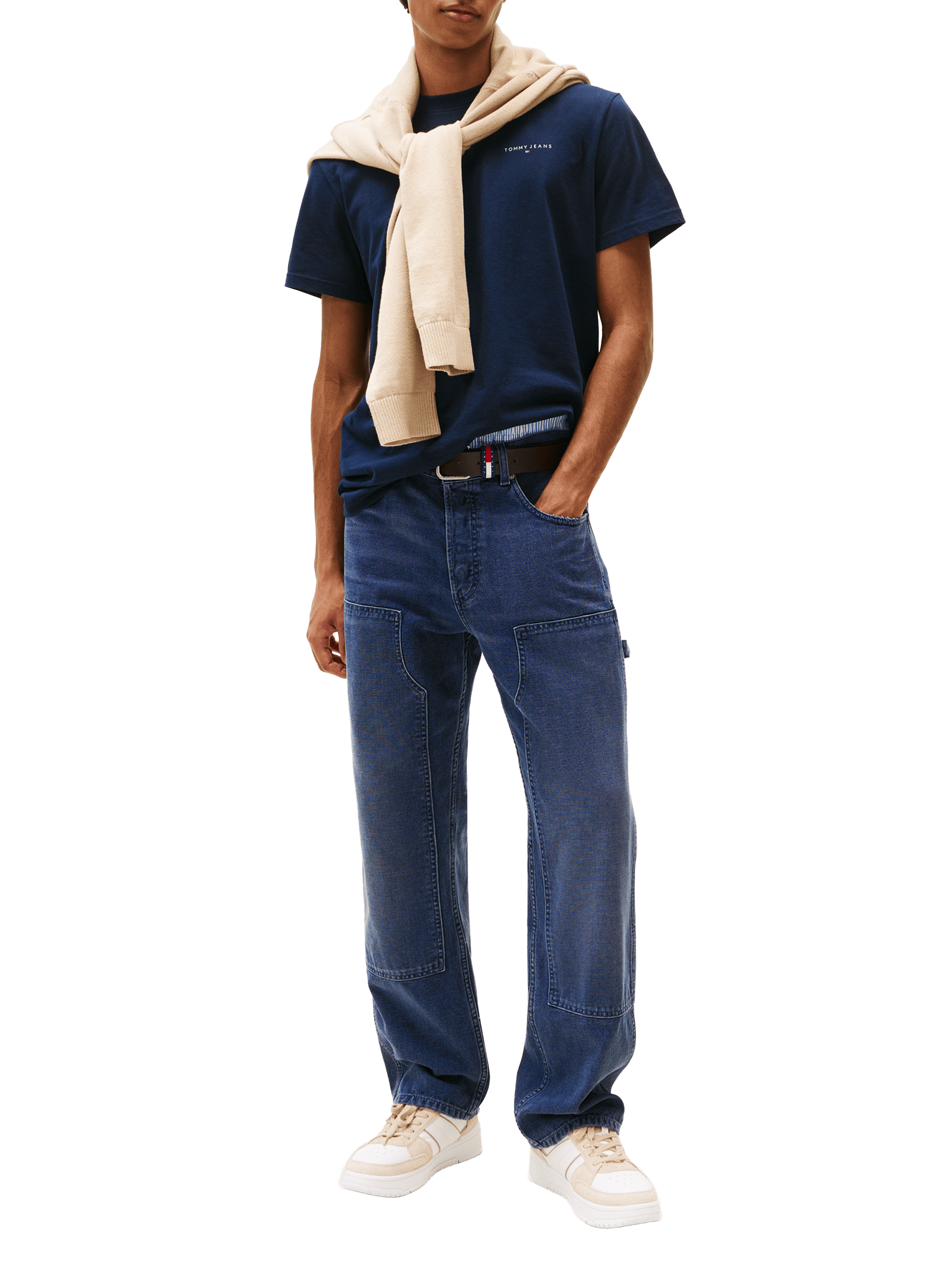 Straight-fit cotton T-shirt TOMMY HILFIGER Blue