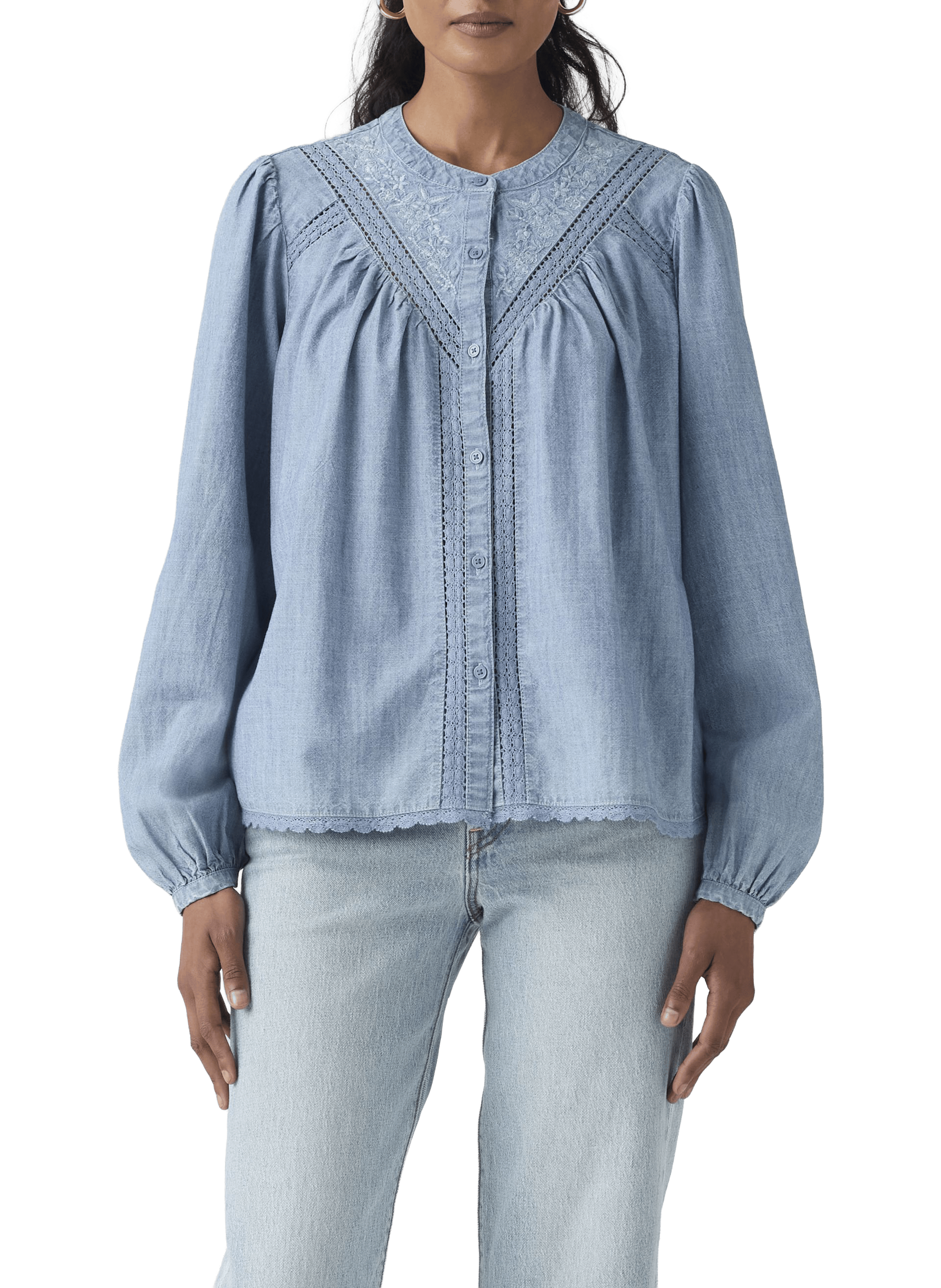 Cleo long-sleeved cotton blouse LEVI'S Blue
